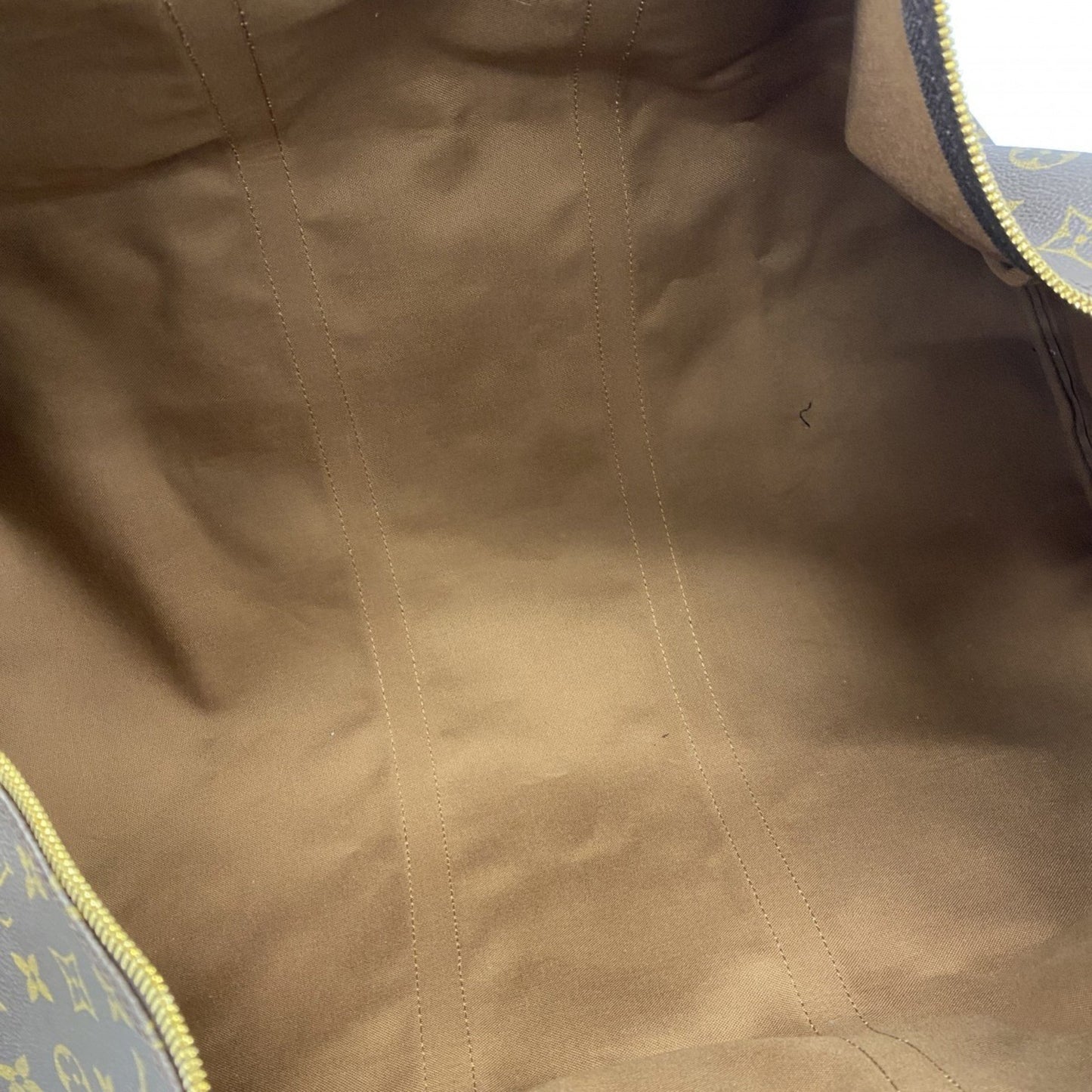 Louis Vuitton Keepall Bandoulière 60, Brown, Canvas, travel