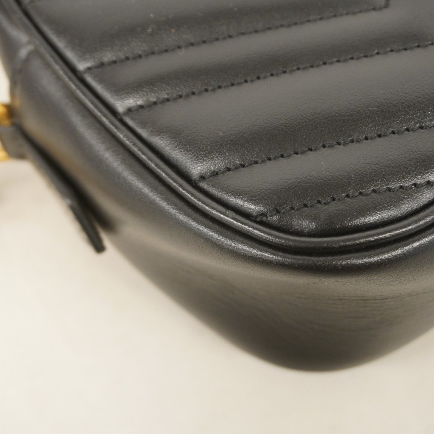 Gucci Marmont, Black, Leather, shoulder