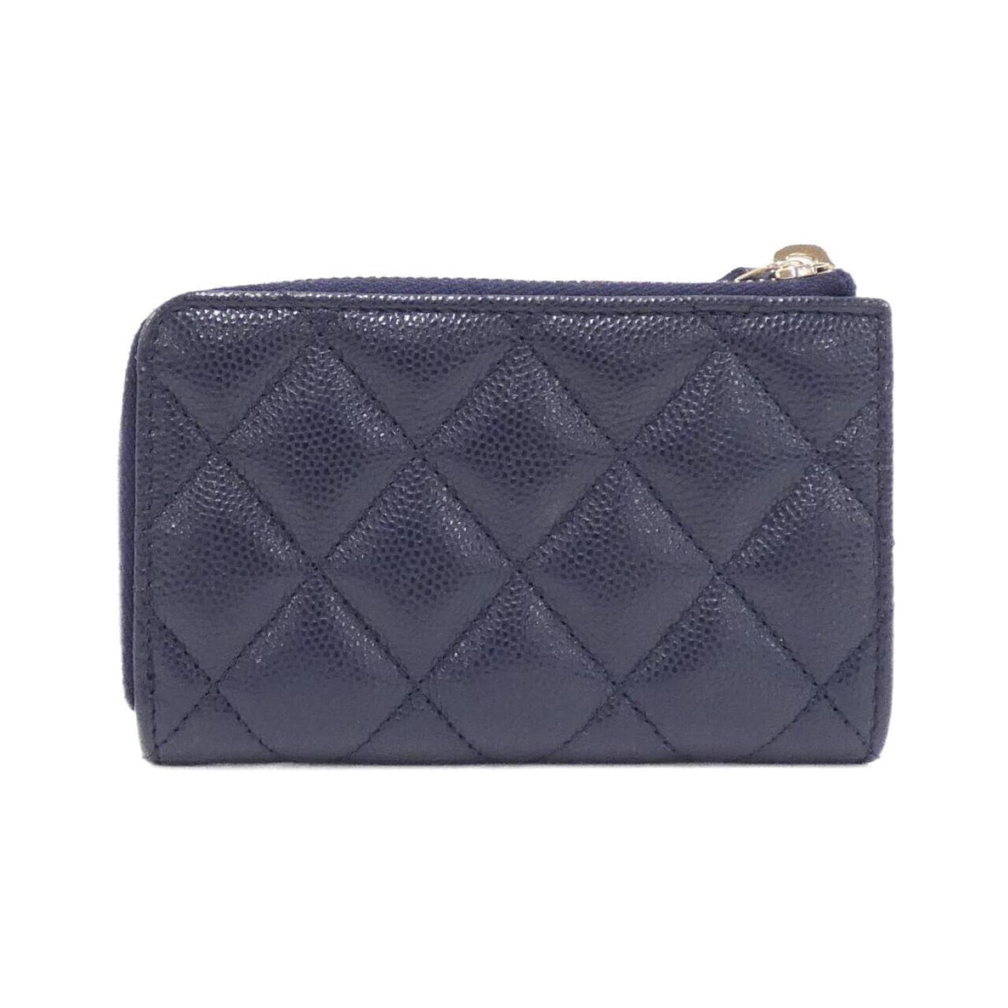 Chanel, Navy, Leather, wallet