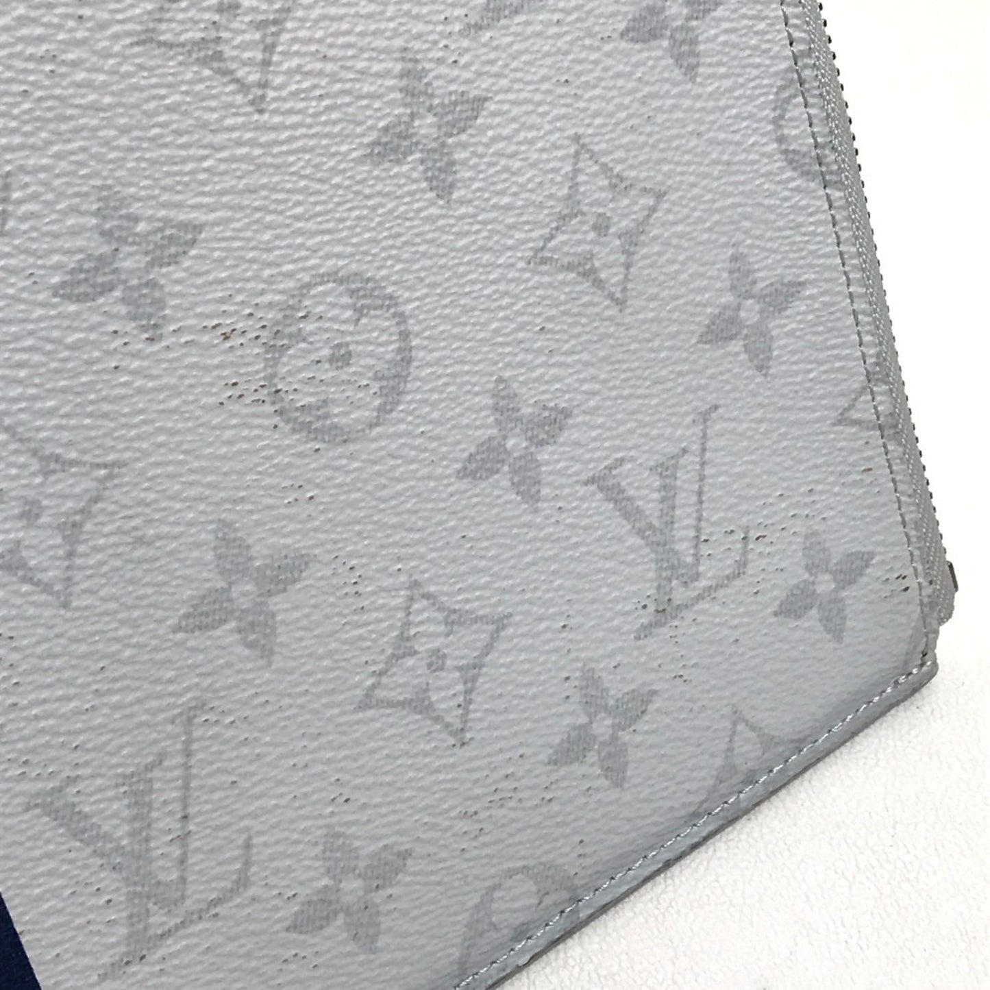 Louis Vuitton Pochette Jour, White, Canvas, clutch