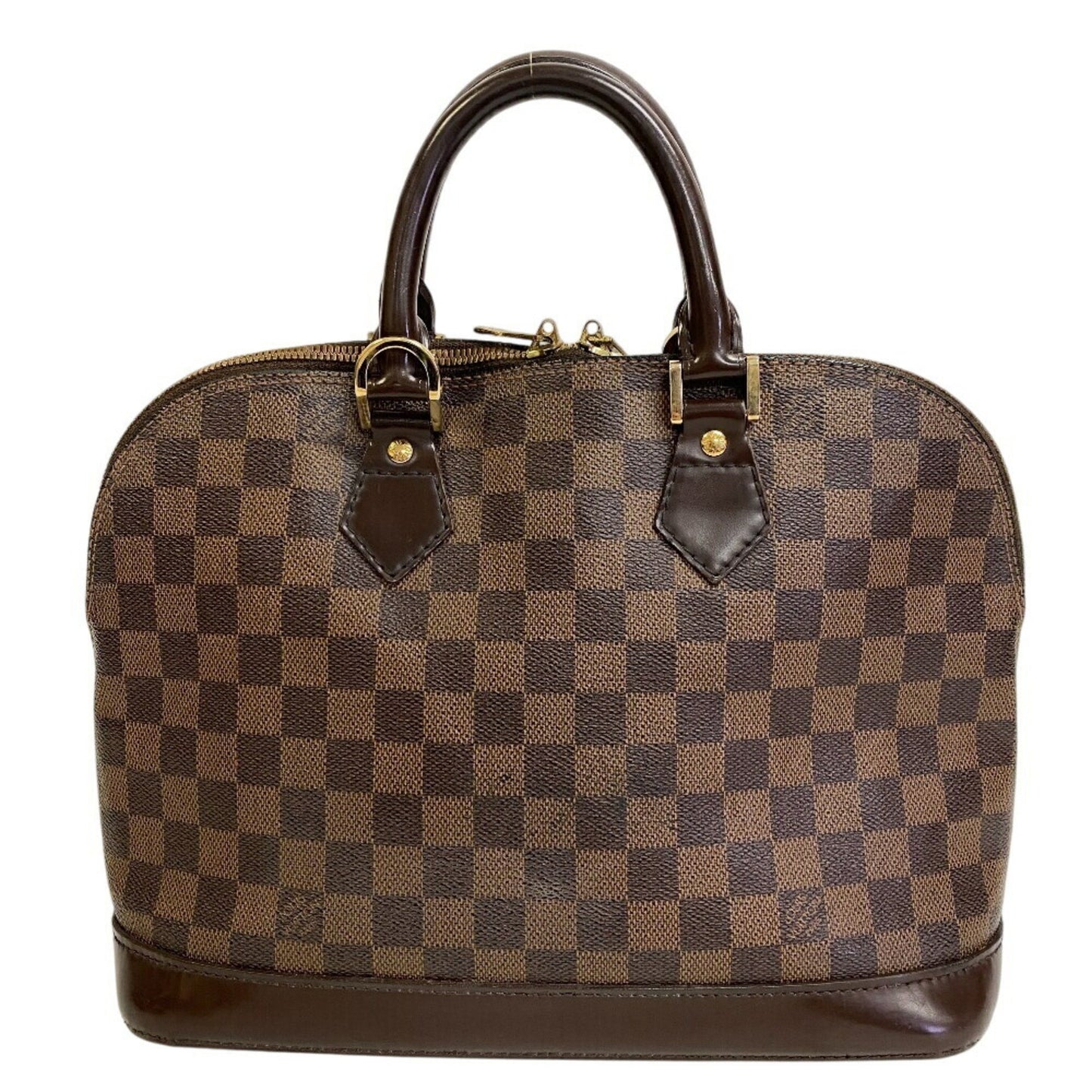 Louis Vuitton Alma, Brown, Canvas, handbag