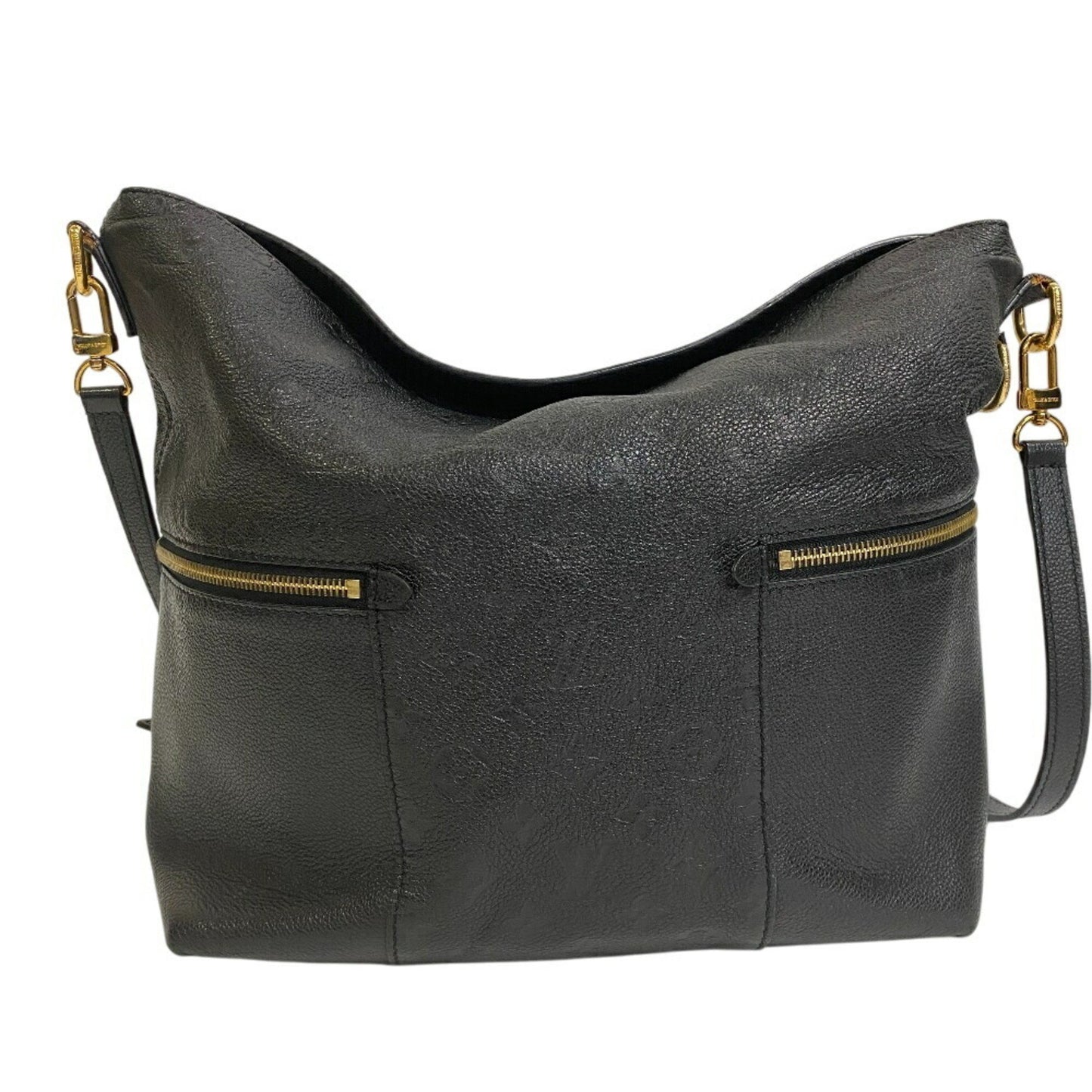 Louis Vuitton Mélie, Black, Leather, shoulder