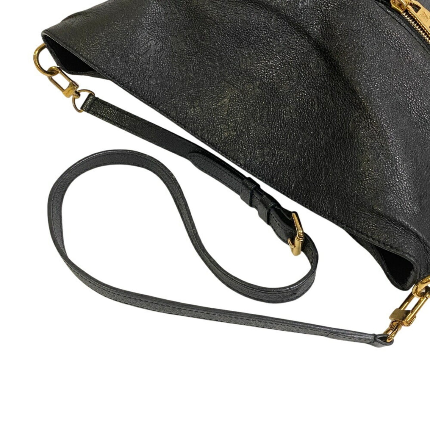 Louis Vuitton Mélie, Black, Leather, shoulder
