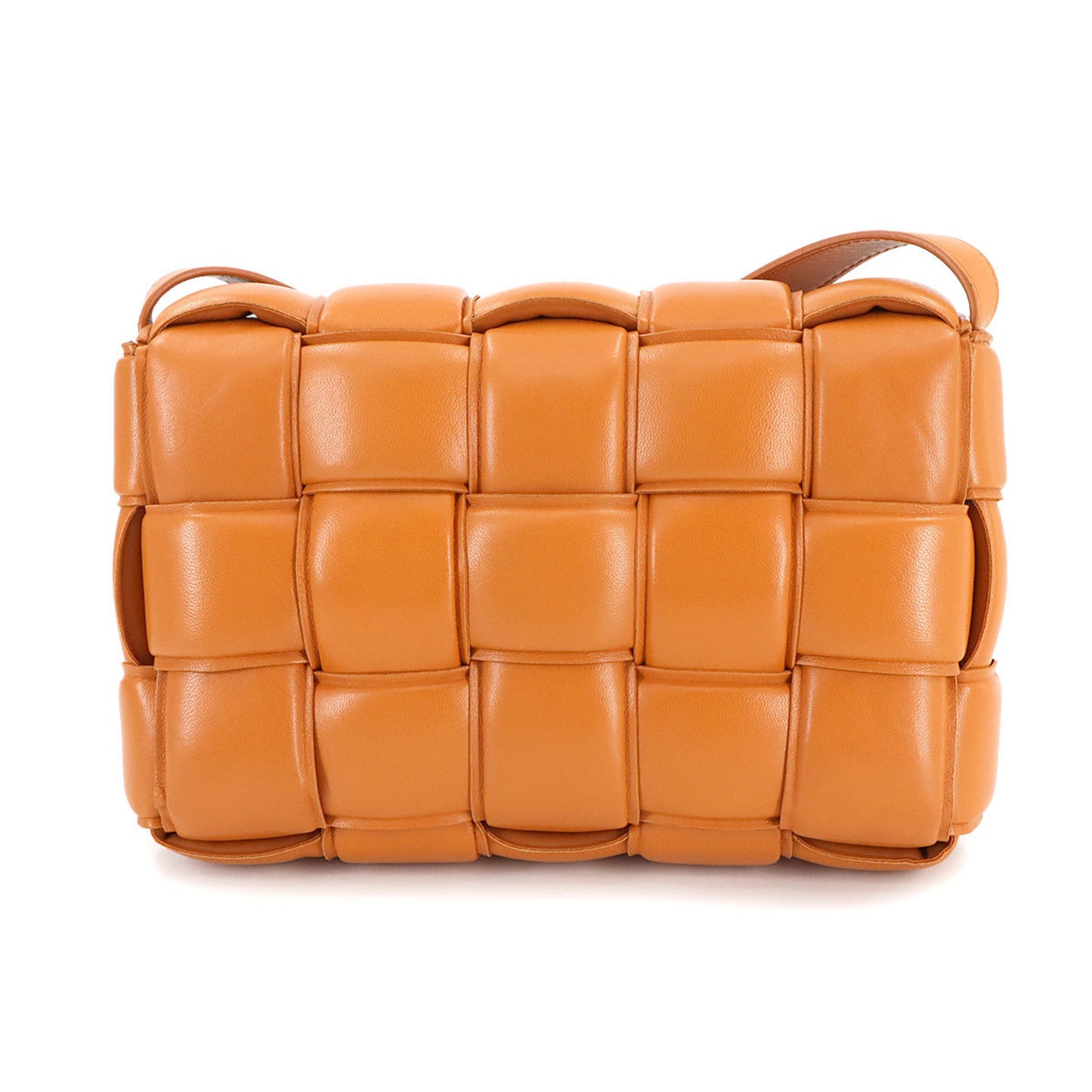 Bottega Veneta Cassette, Orange, Leather, shoulder