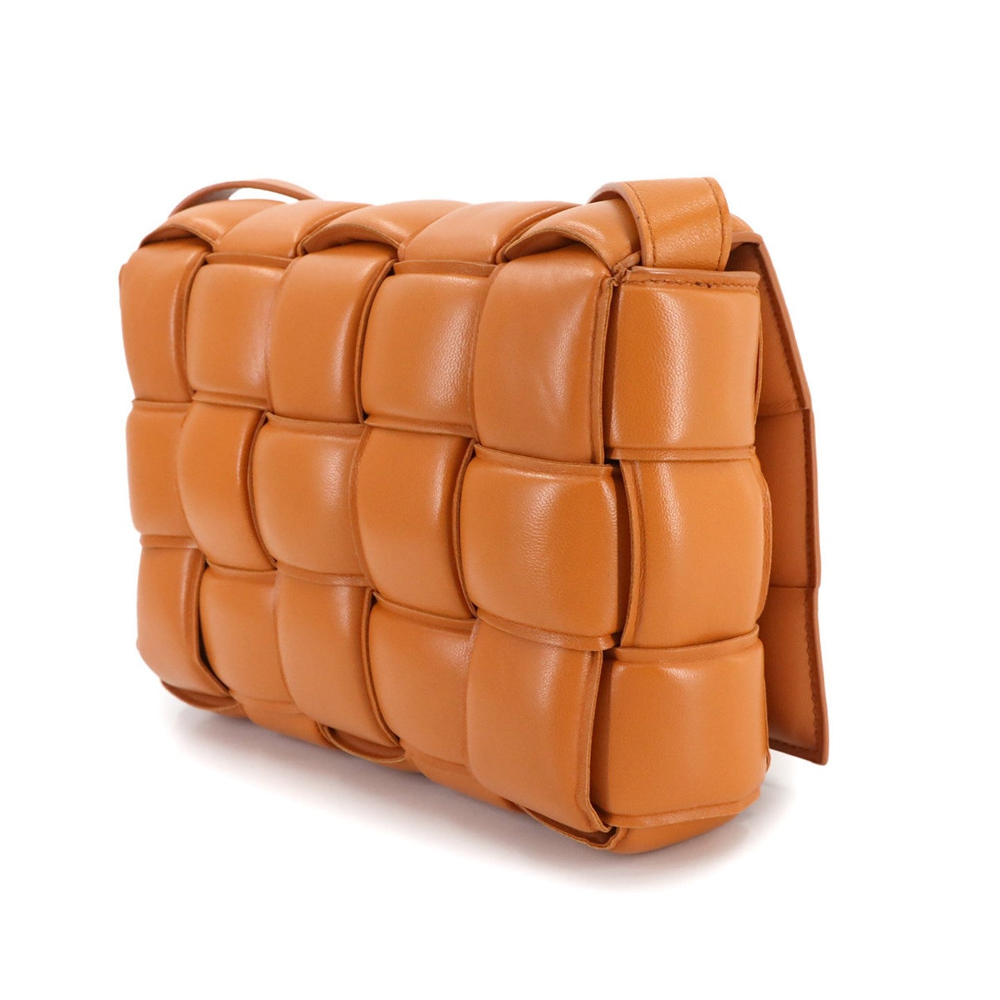 Bottega Veneta Cassette, Orange, Leather, shoulder