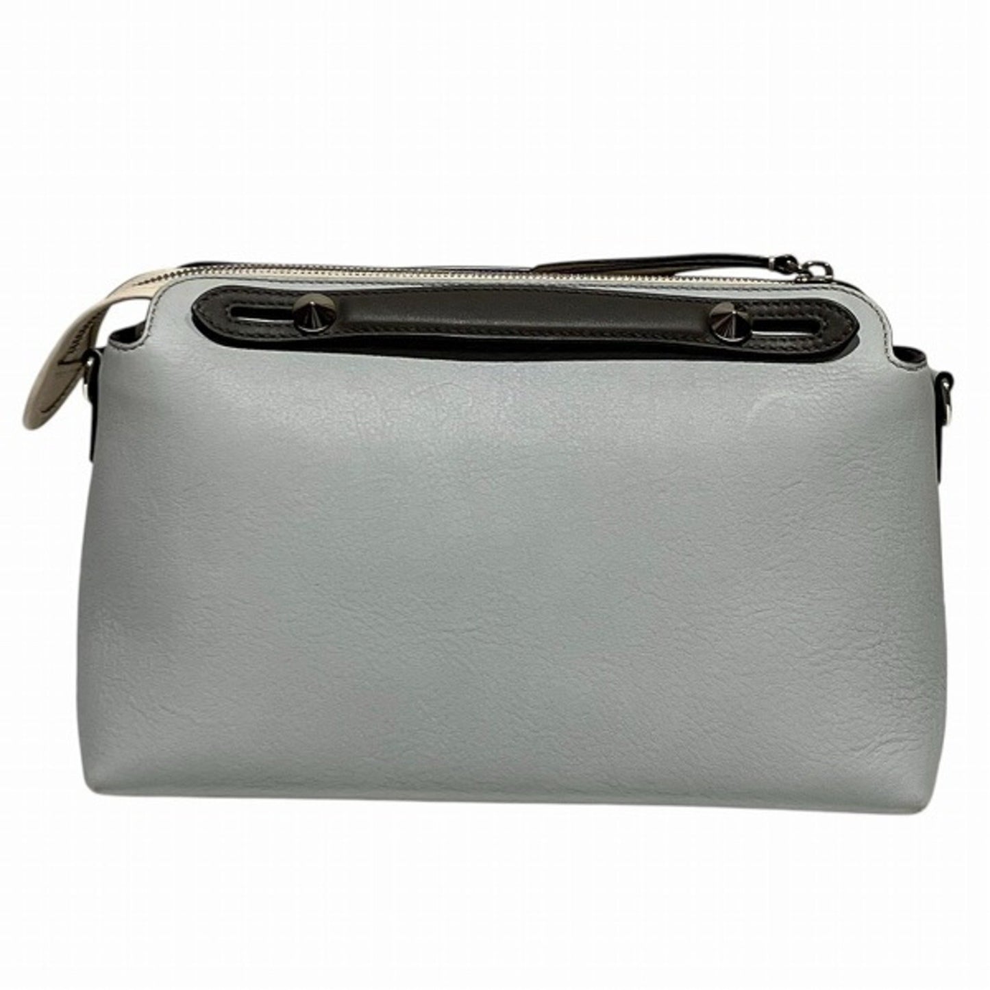 Fendi By The Way, Grey, Leather, handbag