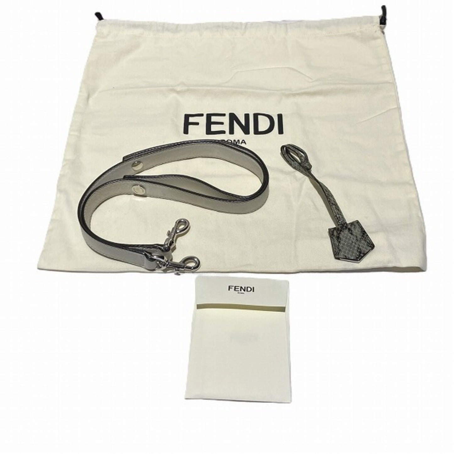 Fendi By The Way, White, Leather, handbag