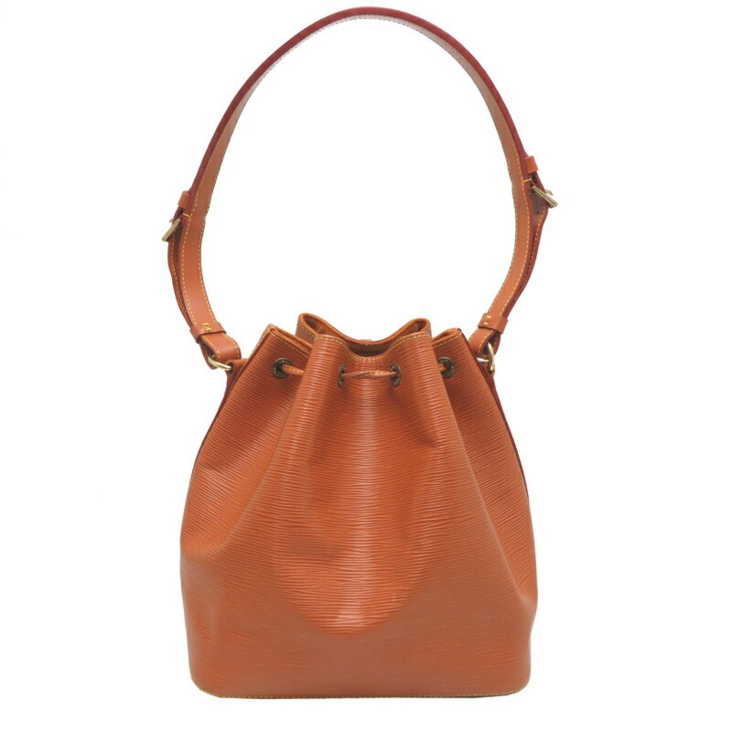 Louis Vuitton Petit Noé, Brown, Leather, shoulder