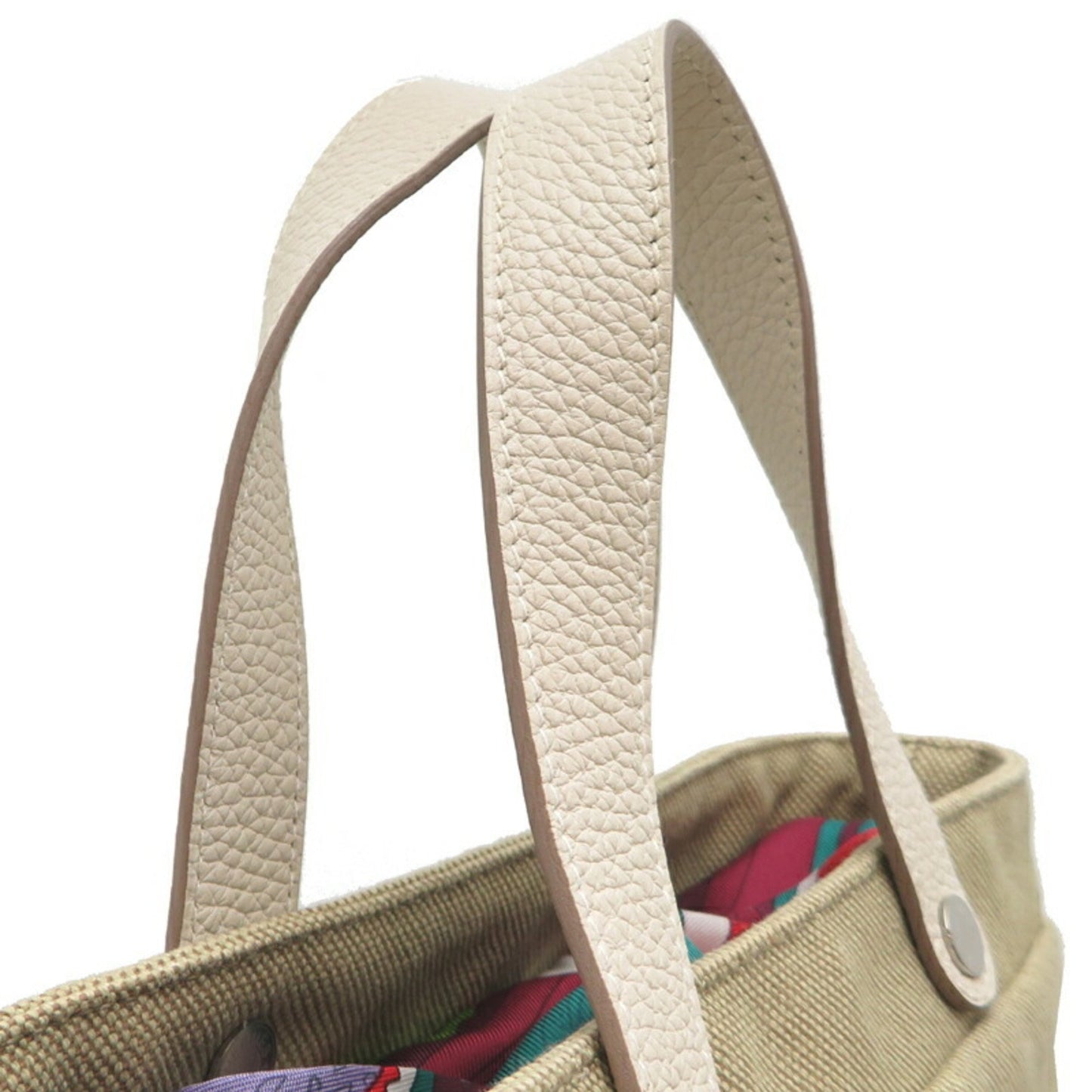 Hermès Petit H, Beige, Canvas, tote