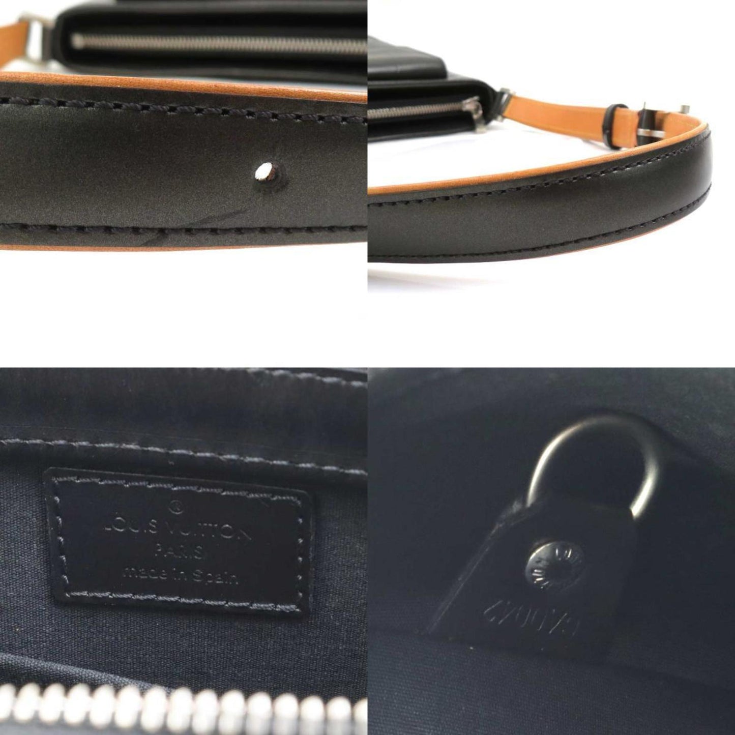Louis Vuitton Alston, Black, Canvas, shoulder