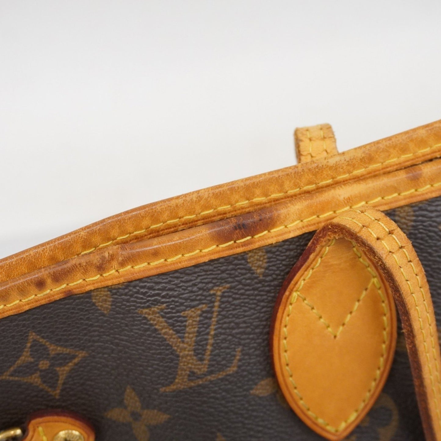 Louis Vuitton Neverfull MM, Brown, Canvas, tote
