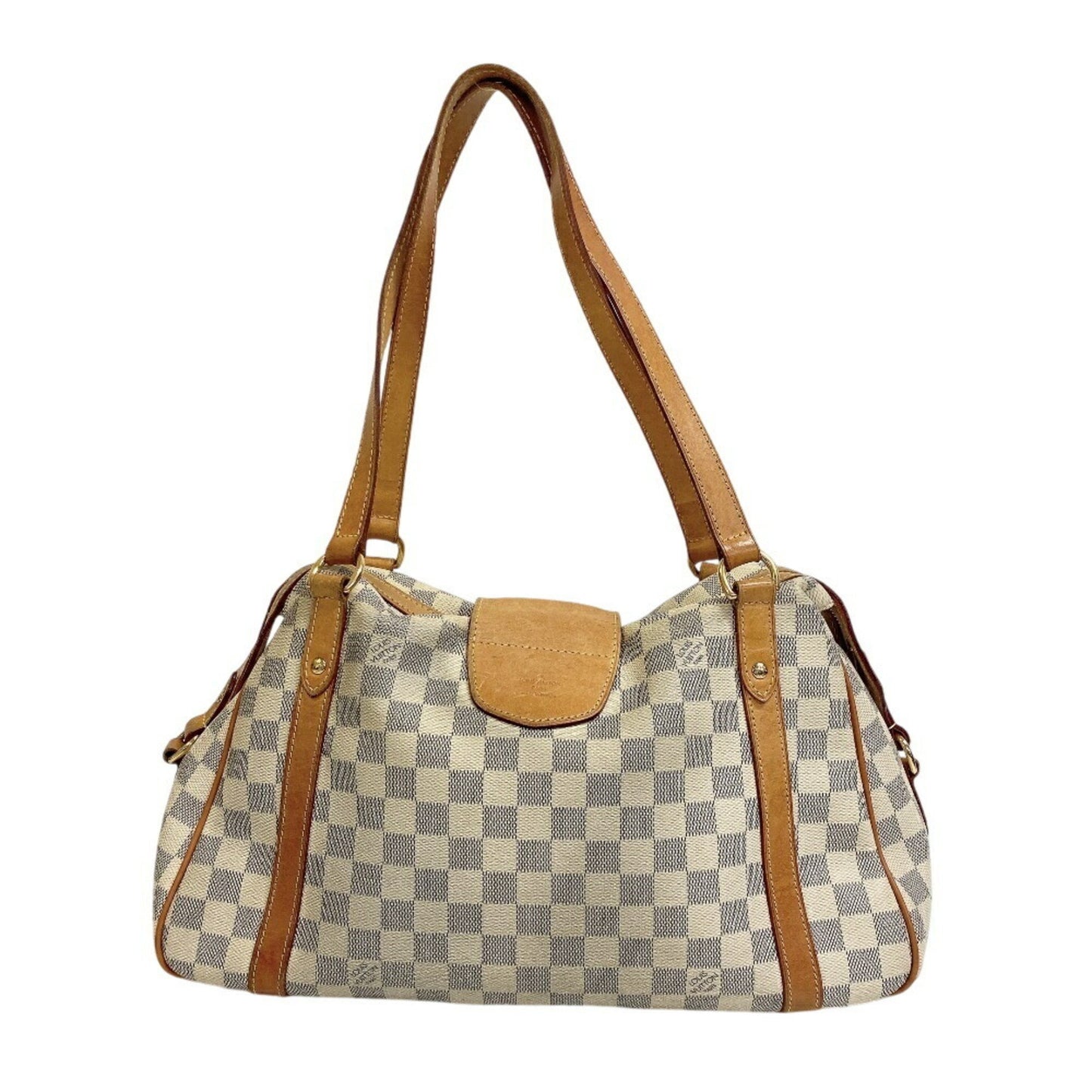 Louis Vuitton Stresa, White, Canvas, tote