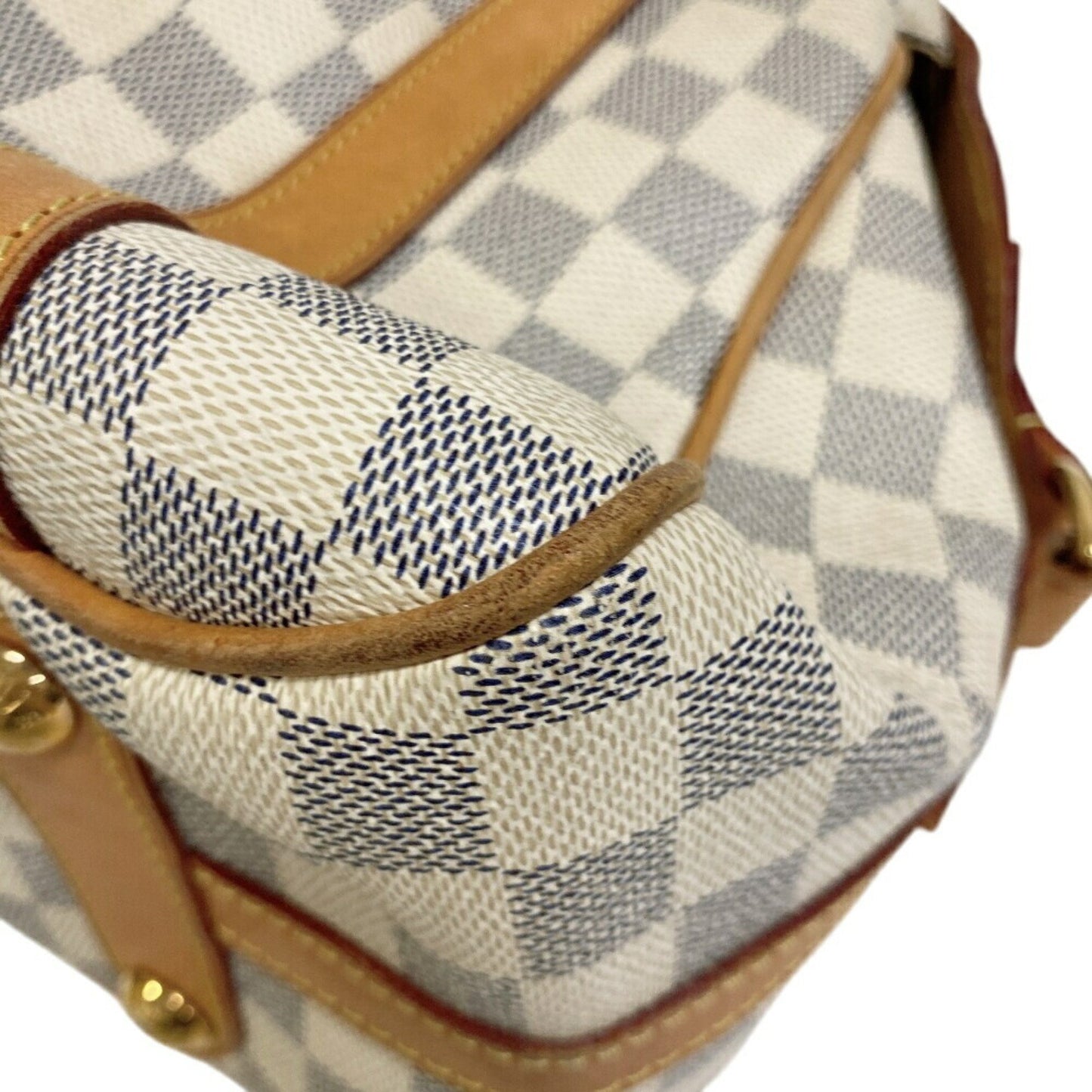 Louis Vuitton Stresa, White, Canvas, tote