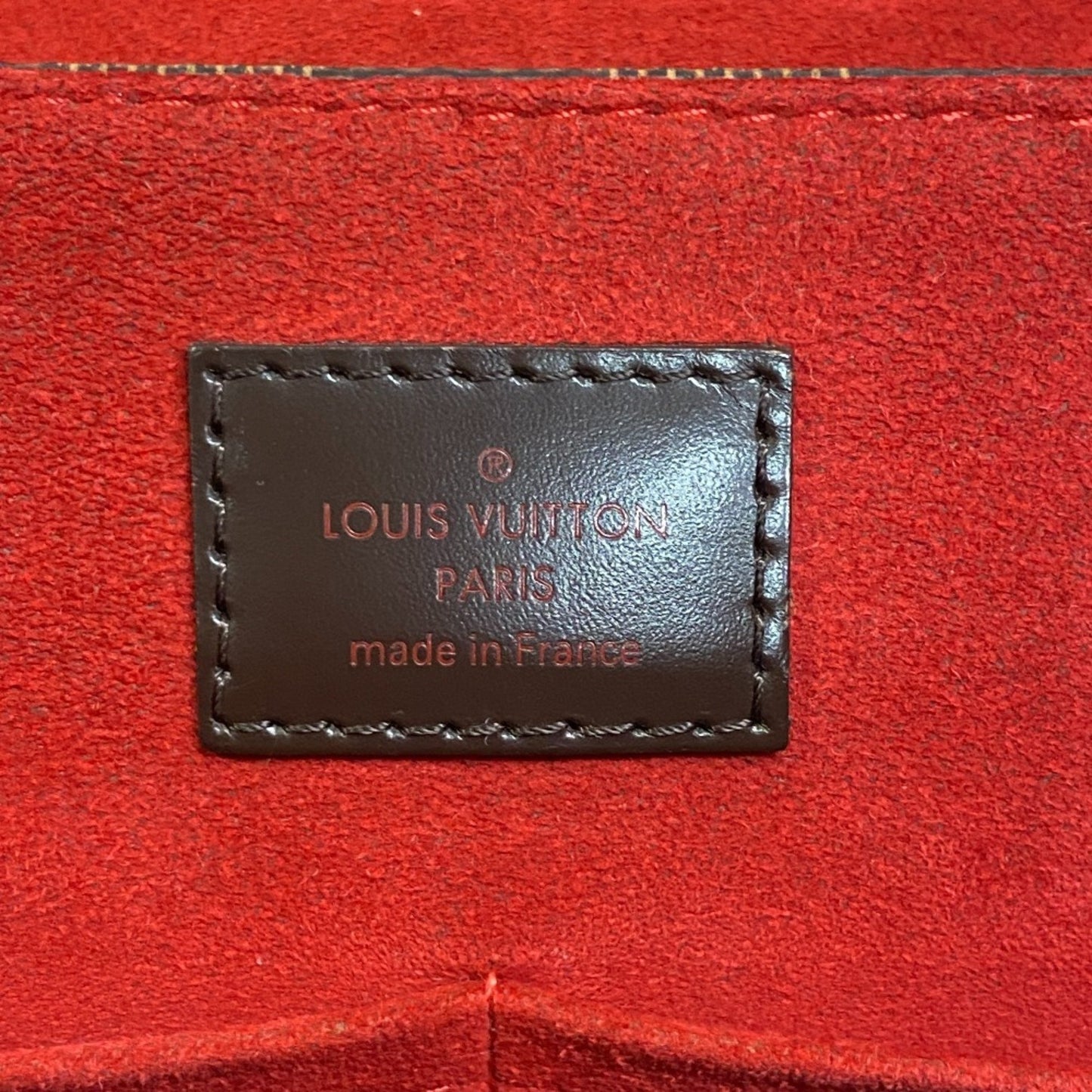 Louis Vuitton Bergamo, Brown, Canvas, handbag