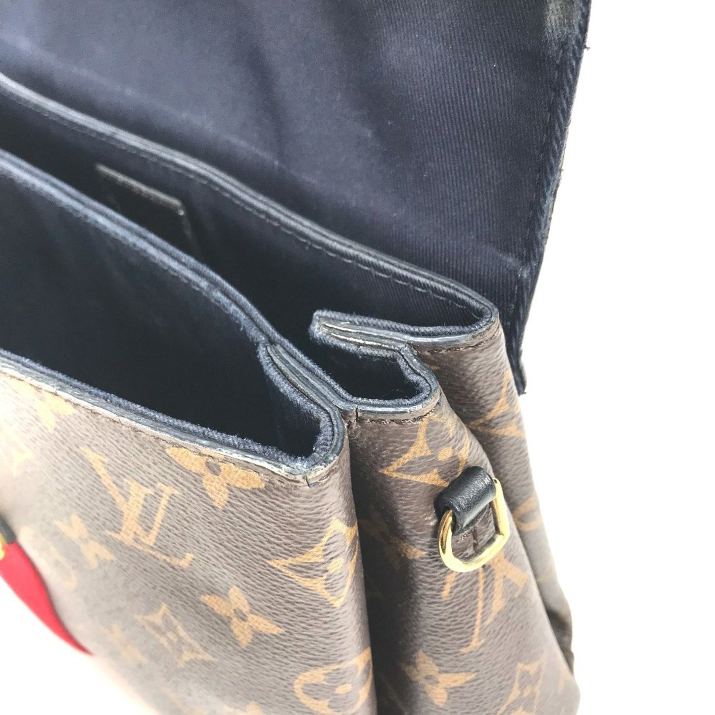 Louis Vuitton Georges, Brown, Canvas, shoulder