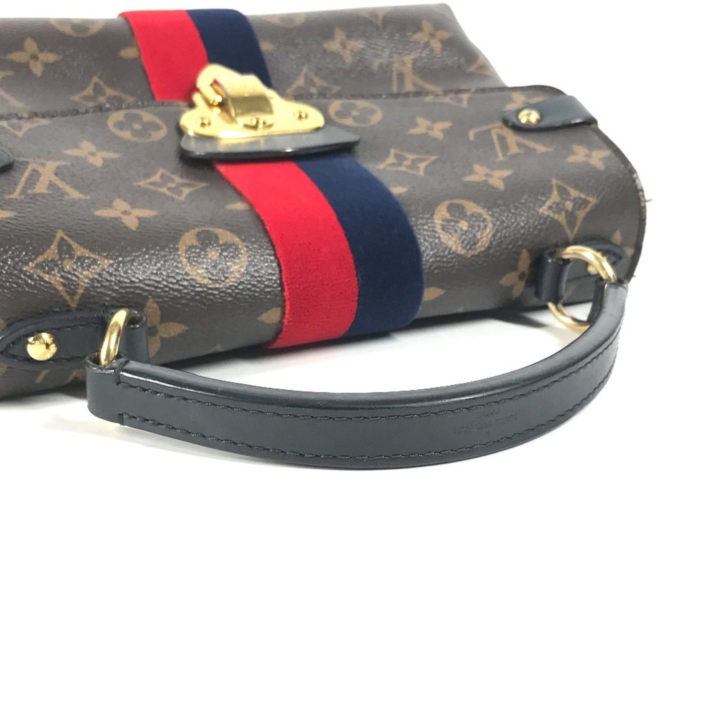Louis Vuitton Georges, Brown, Canvas, shoulder