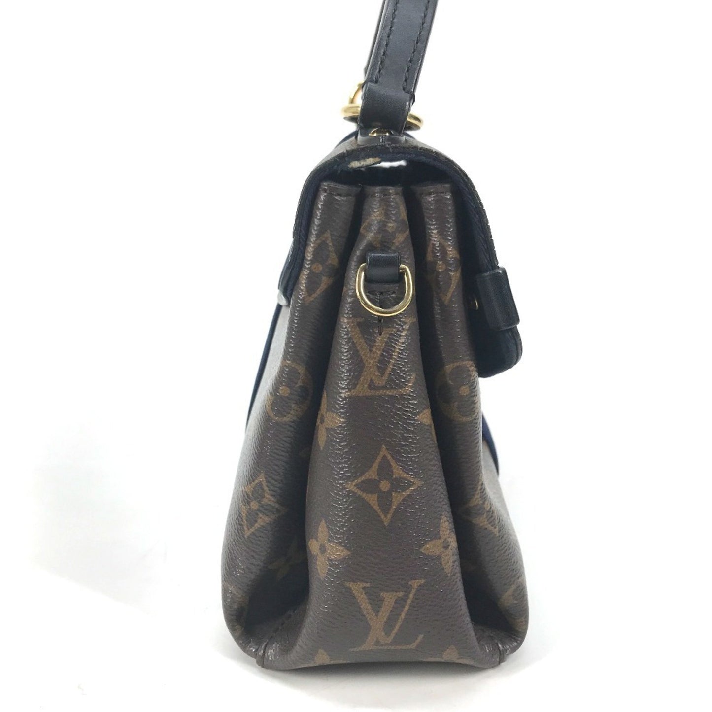 Louis Vuitton Georges, Brown, Canvas, shoulder