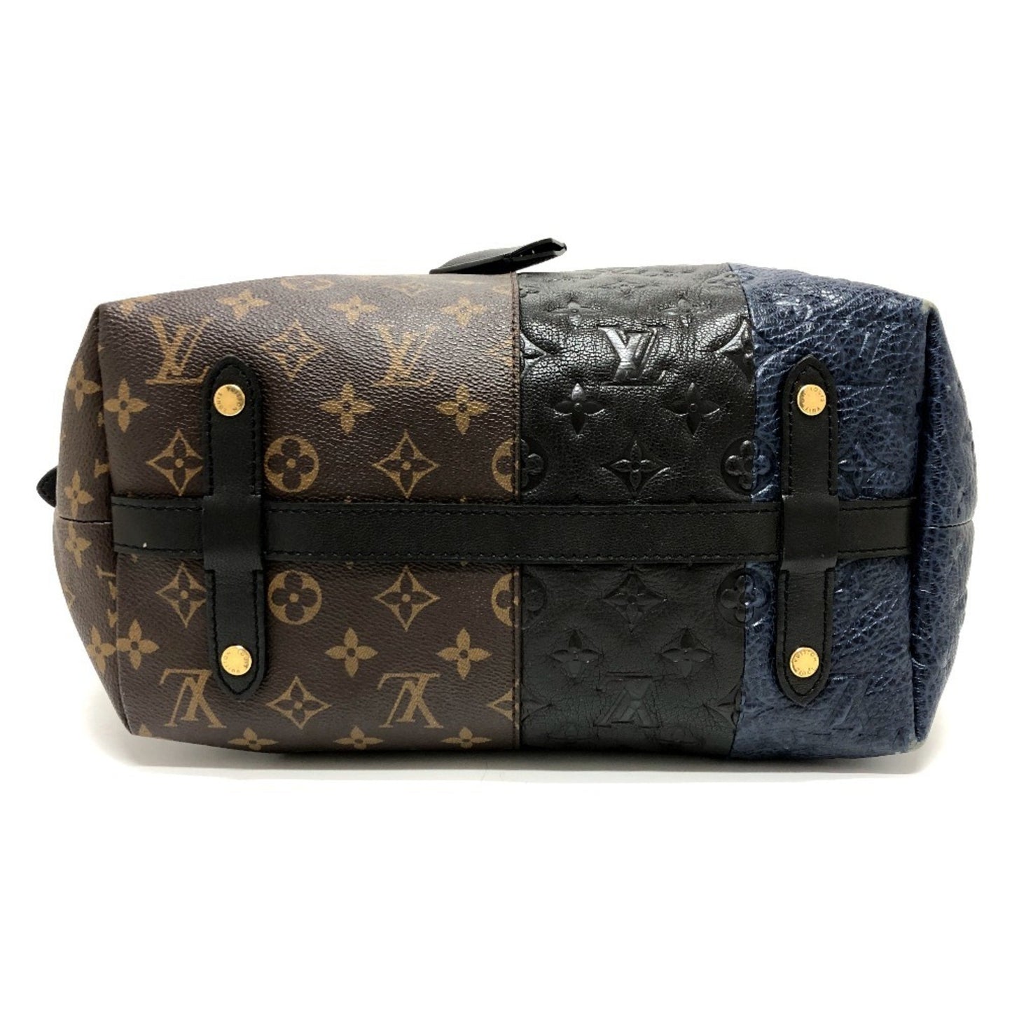 Louis Vuitton Blocks, Brown, Canvas, tote