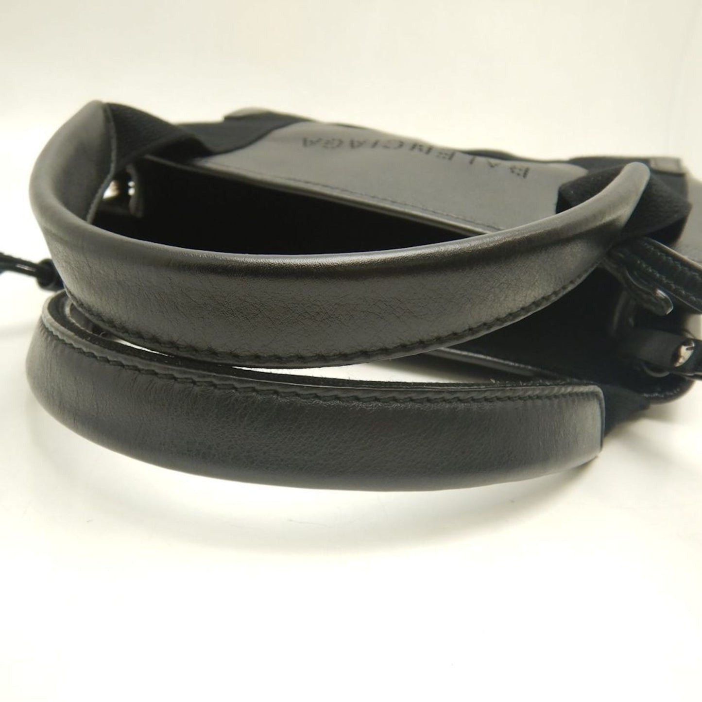 Balenciaga Navy Cabas, Black, "CANVAS, LEATHER", handbag