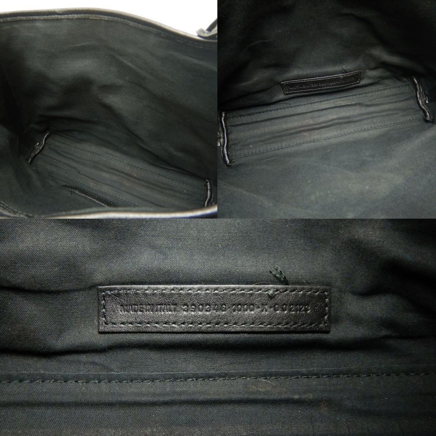 Balenciaga Navy Cabas, Black, "CANVAS, LEATHER", handbag