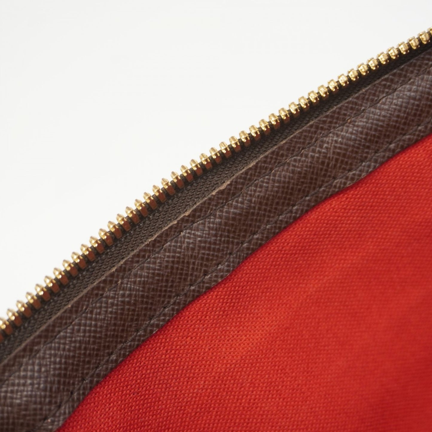 Louis Vuitton Belem MM, Brown, Canvas, shoulder