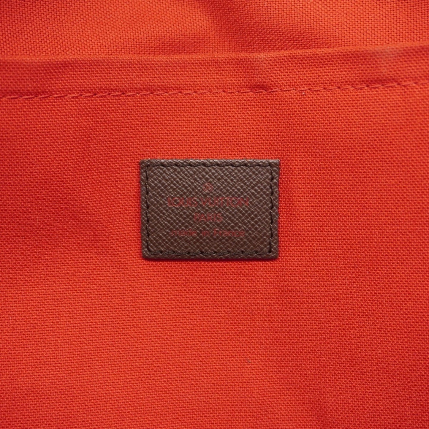 Louis Vuitton Belem MM, Brown, Canvas, shoulder