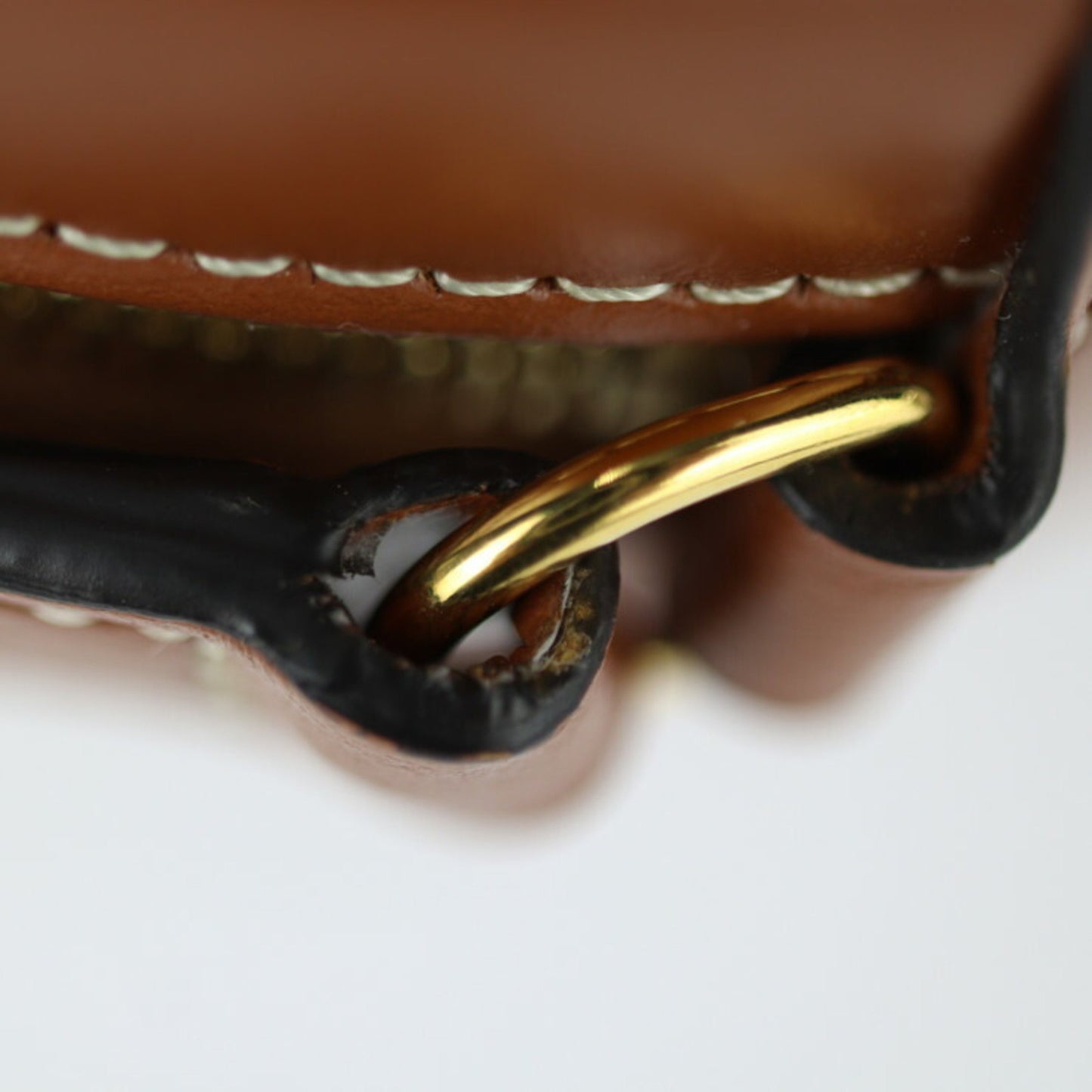 Céline Triomphe, Brown, Leather, shoulder