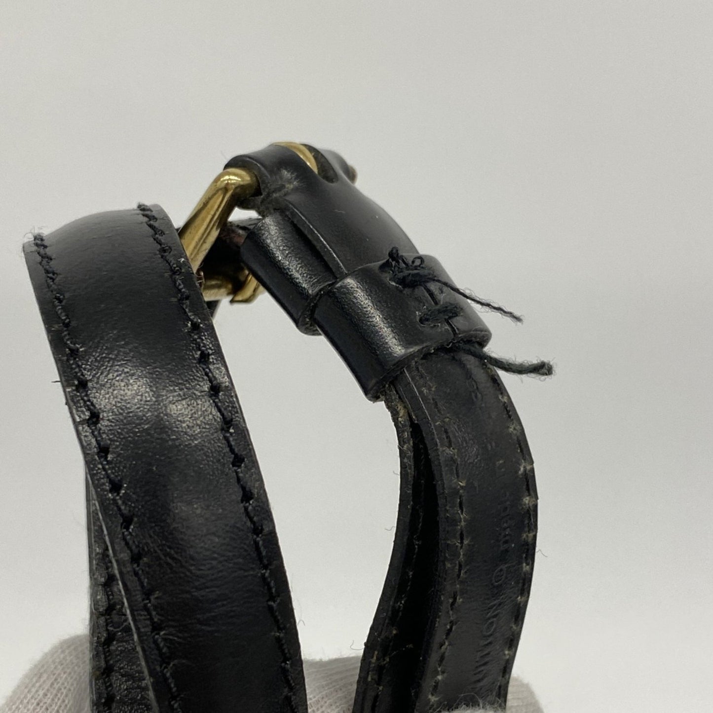 Louis Vuitton Alma, Black, Leather, handbag