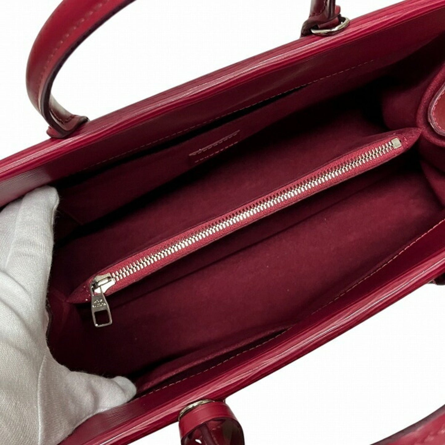Louis Vuitton Marly, Burgundy, Leather, handbag