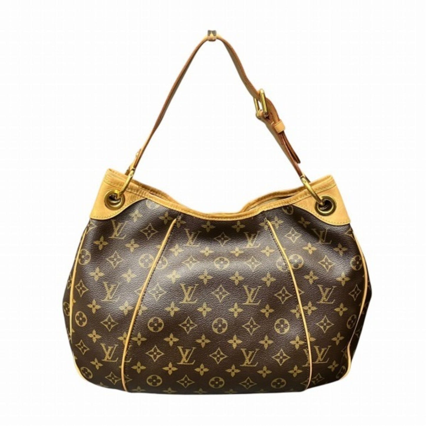 Louis Vuitton Galliera, Brown, Canvas, shoulder