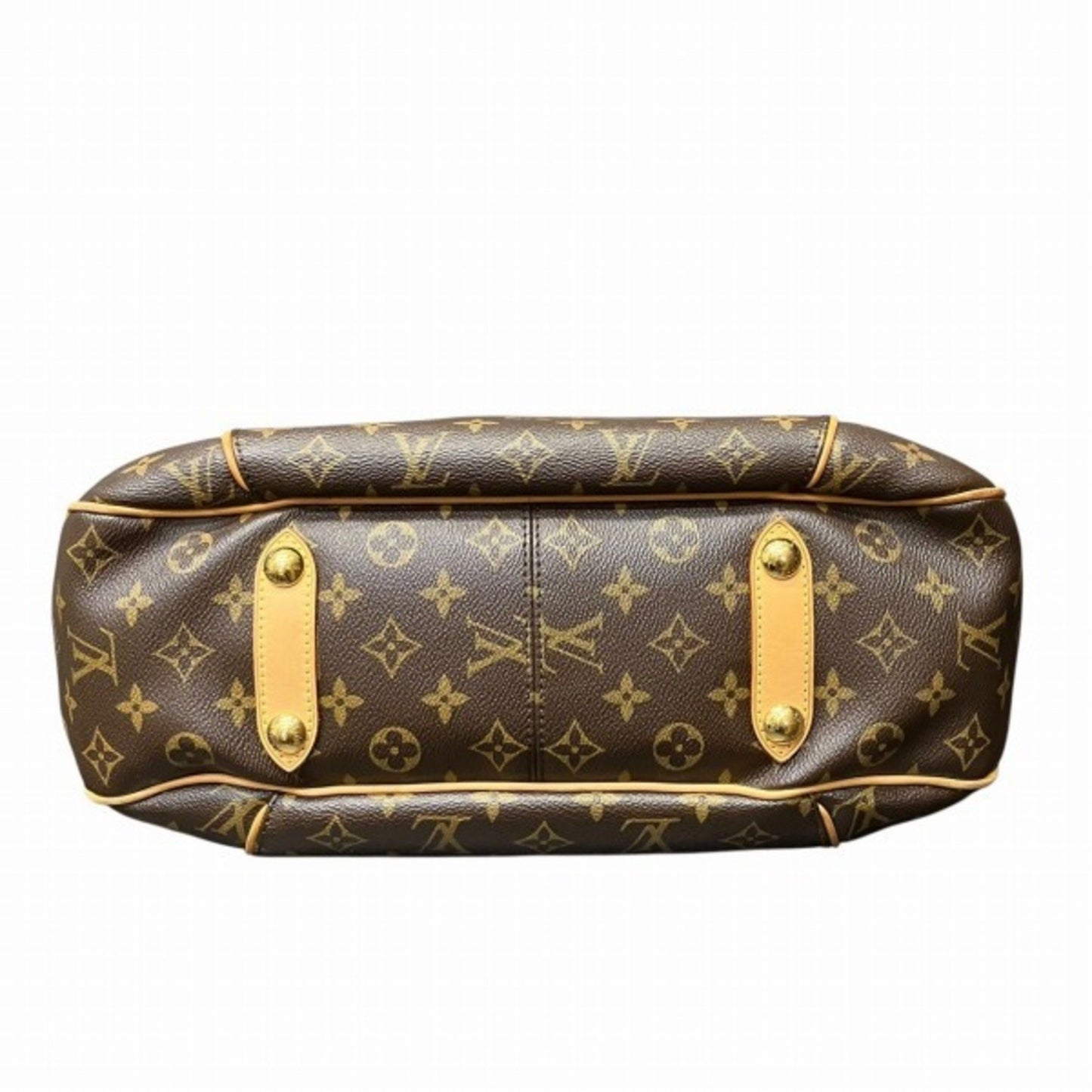 Louis Vuitton Galliera, Brown, Canvas, shoulder