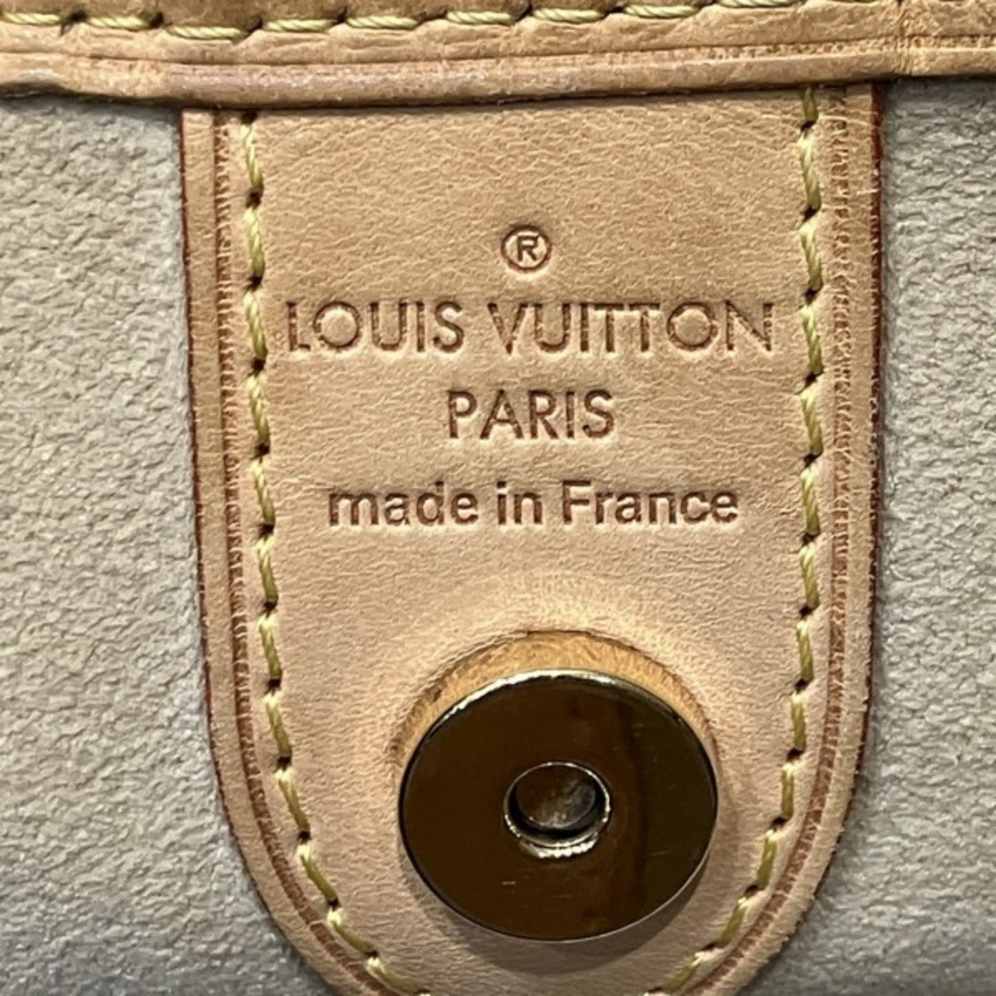 Louis Vuitton Galliera, Brown, Canvas, shoulder