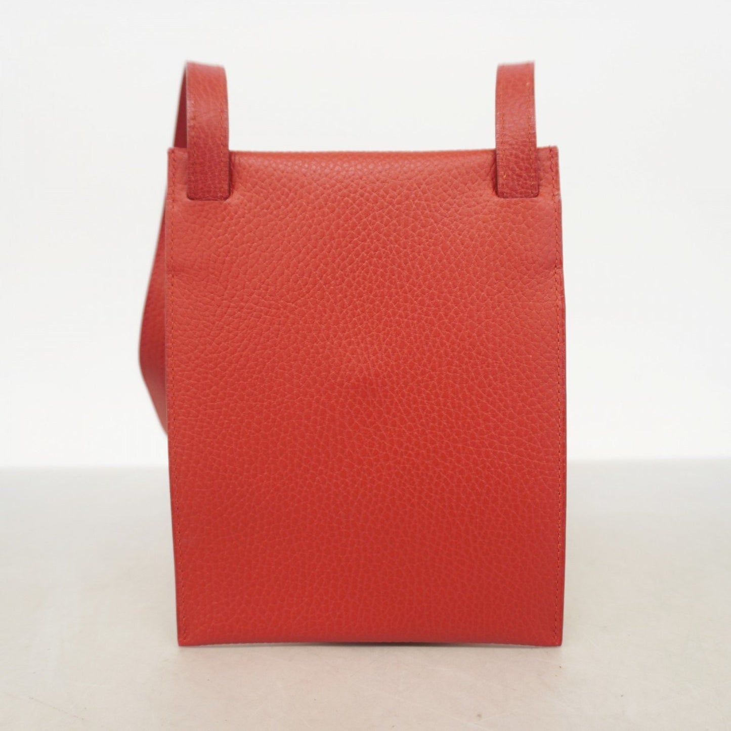 Hermès Amelie, Red, Leather, shoulder