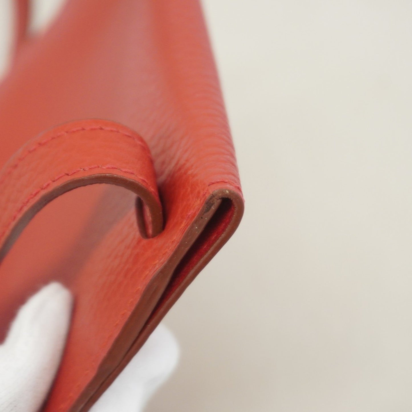 Hermès Amelie, Red, Leather, shoulder
