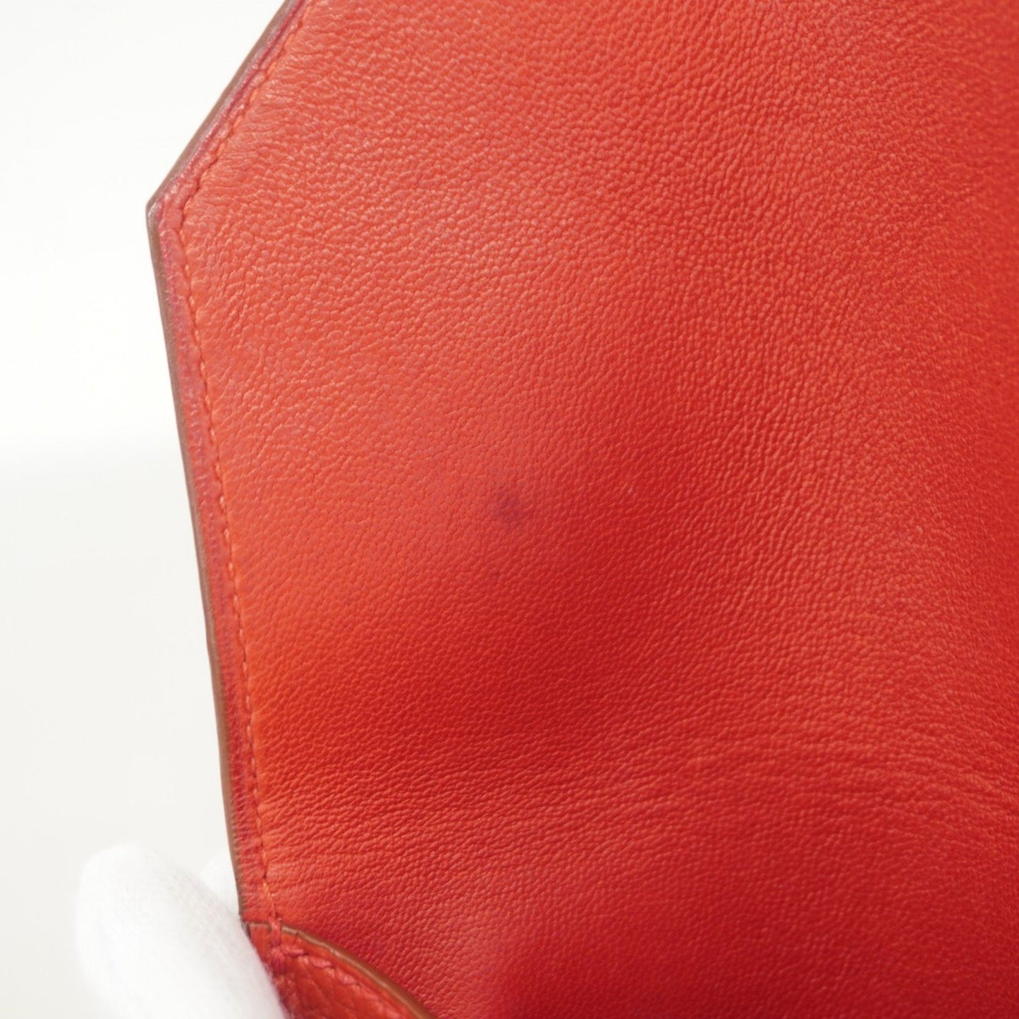 Hermès Amelie, Red, Leather, shoulder