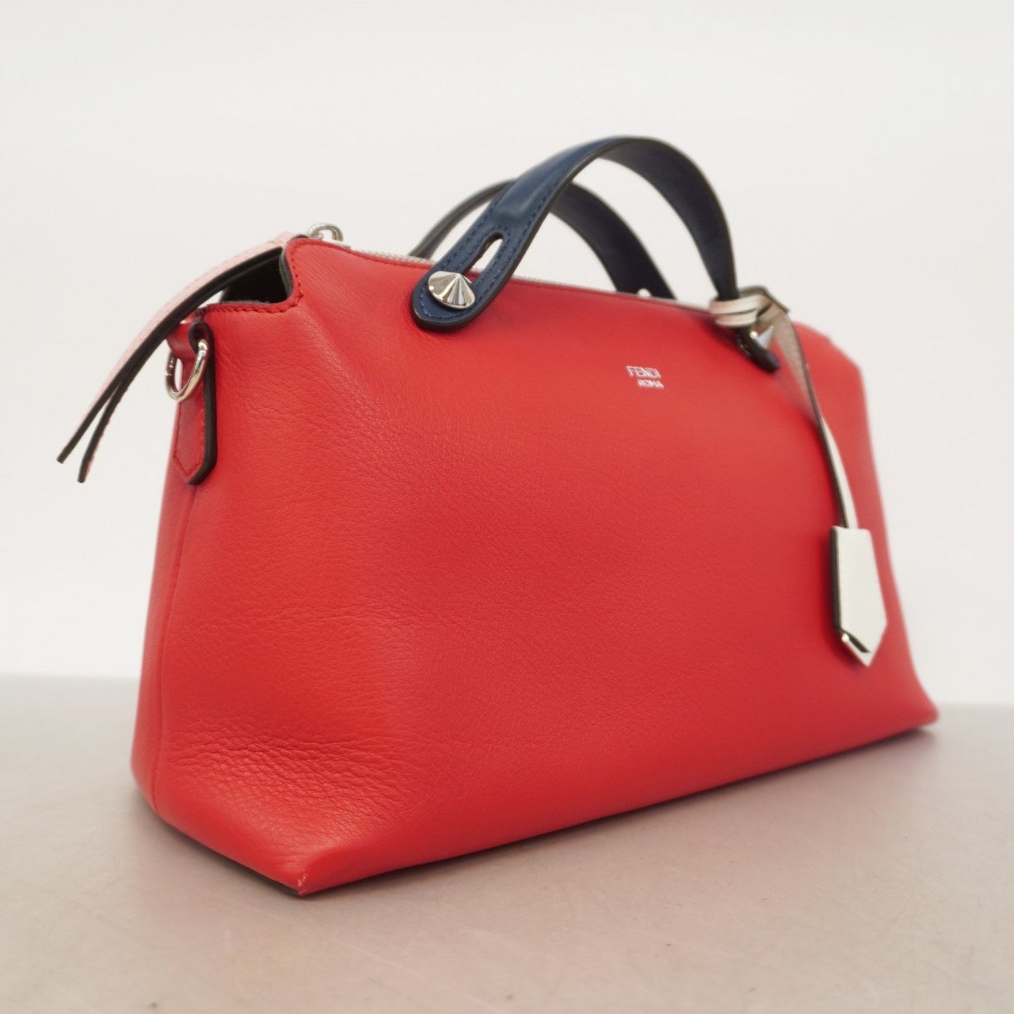 Fendi By The Way, Red, Leather, handbag