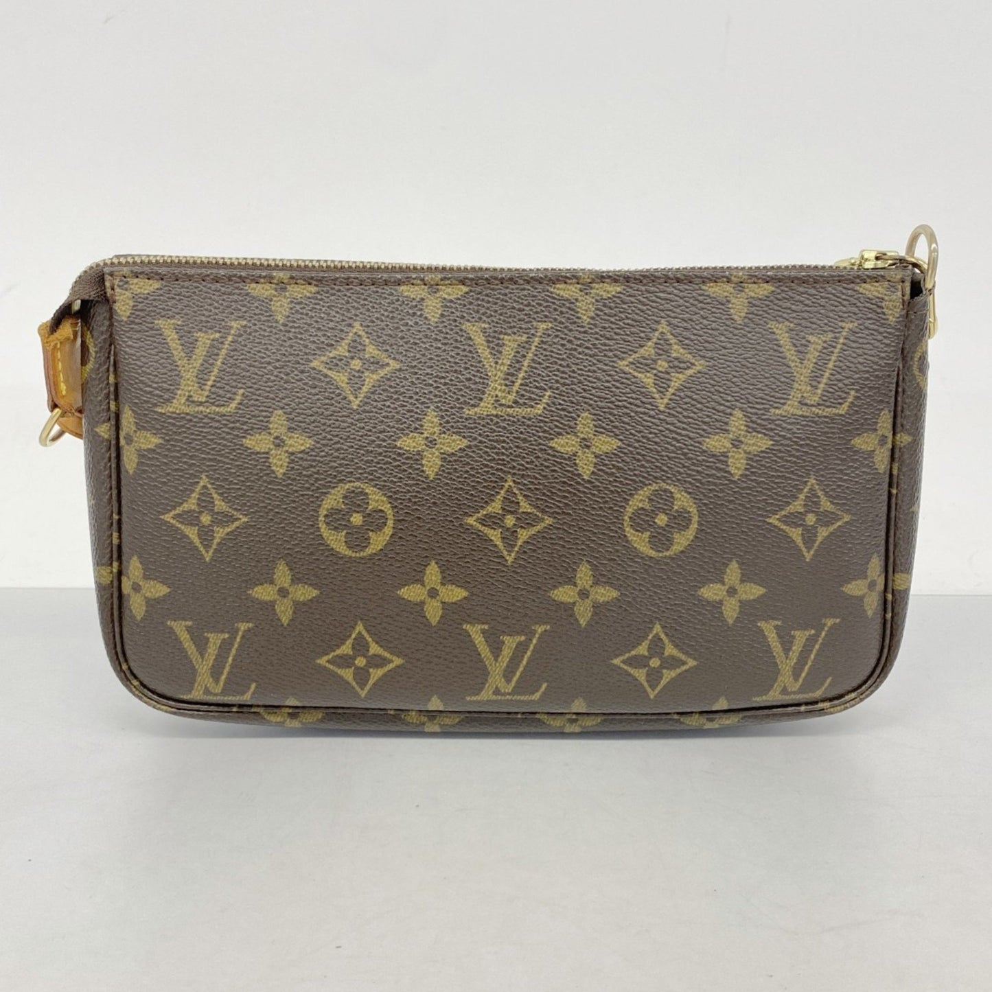 Louis Vuitton Pochette Accessoire, Brown, Canvas, clutch
