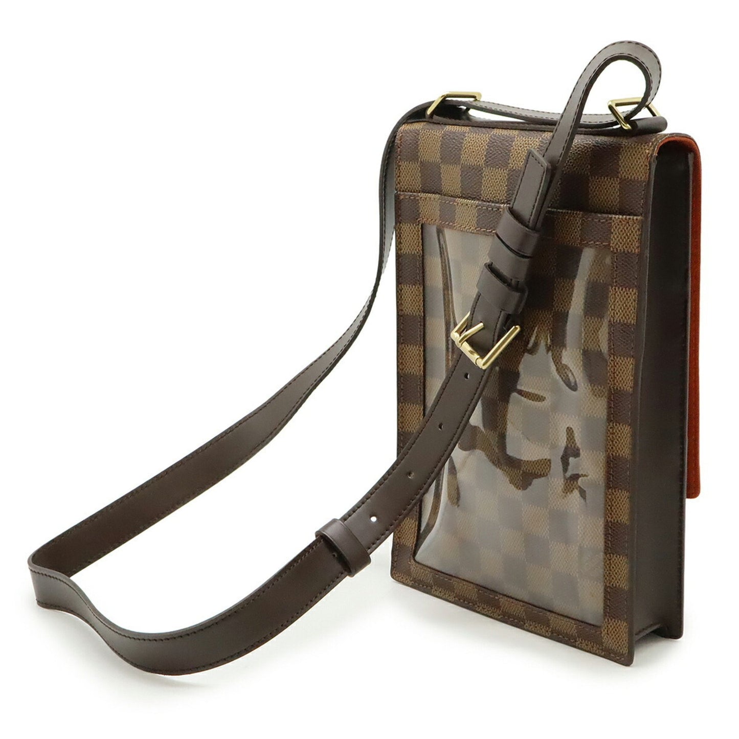 Louis Vuitton Portobello, Brown, Leather, shoulder