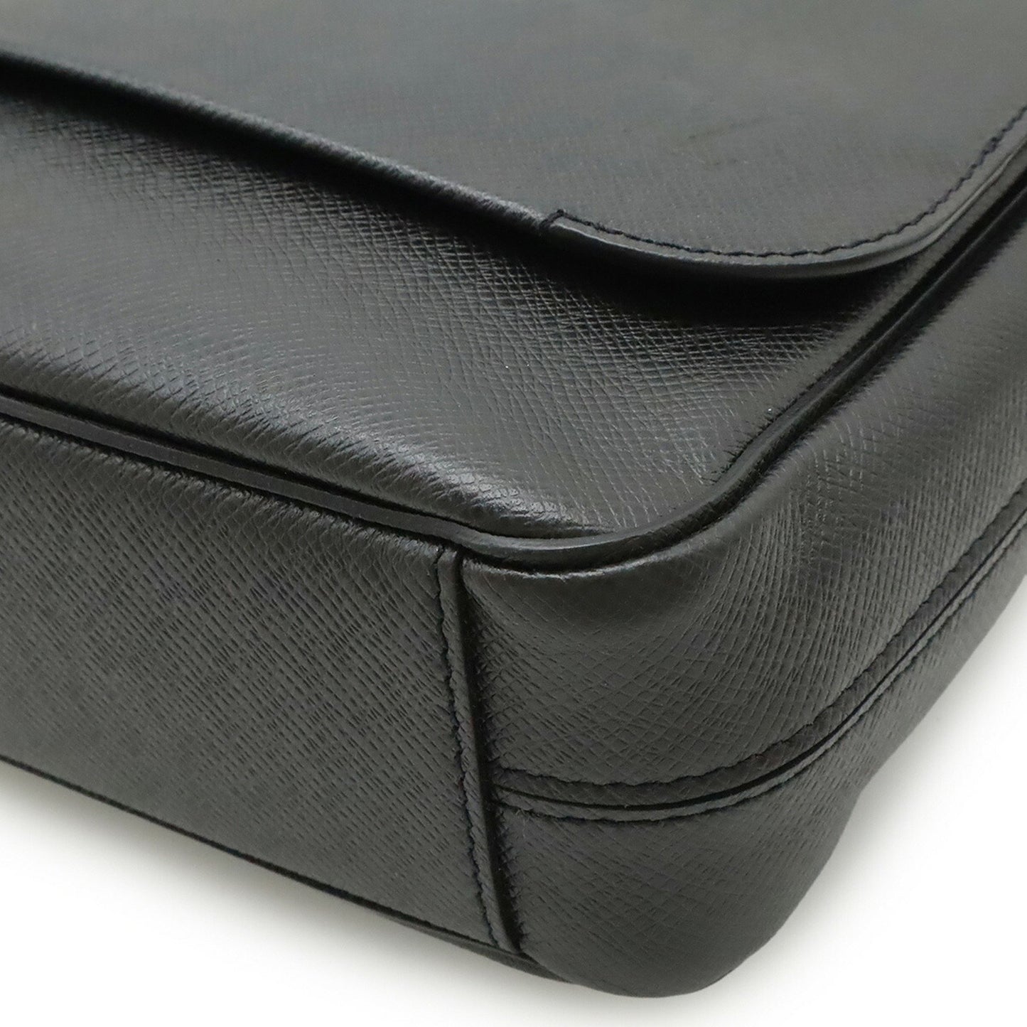 Louis Vuitton Roman, Black, Leather, shoulder