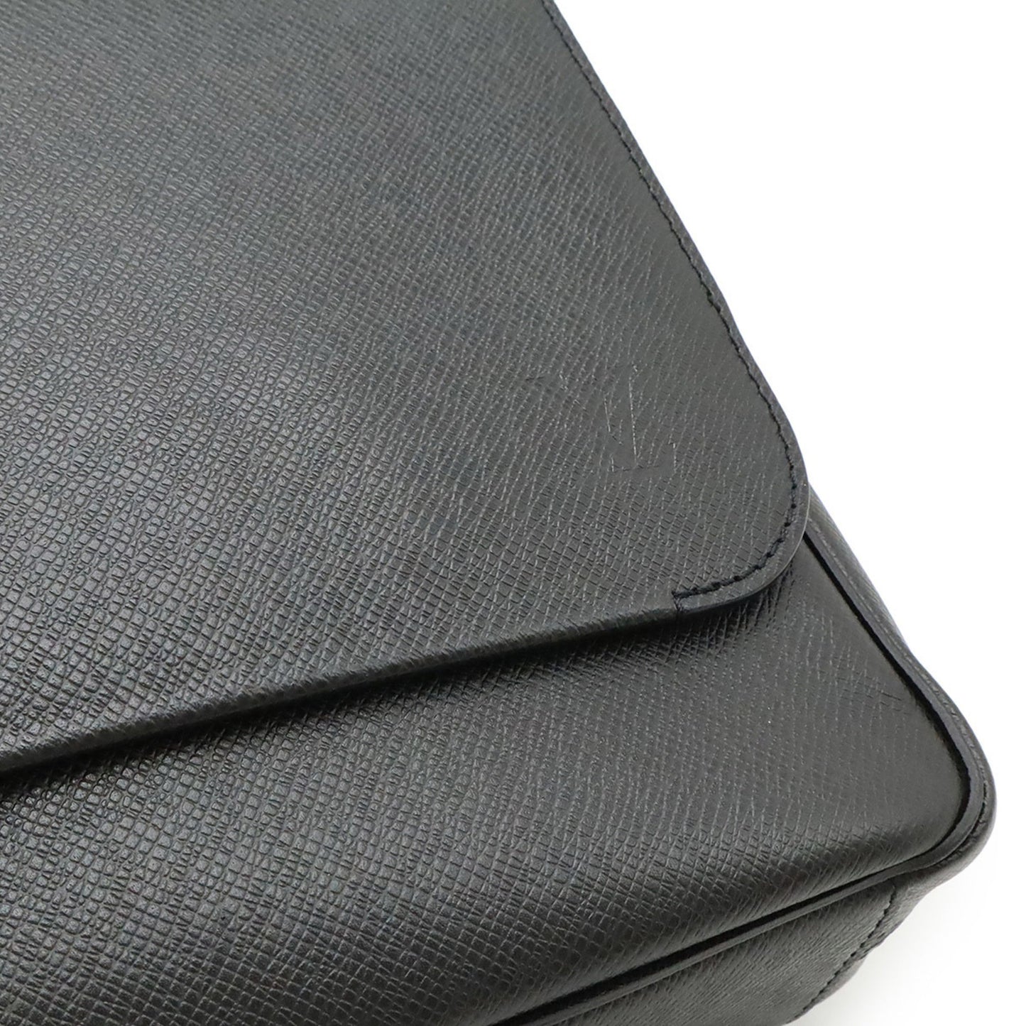 Louis Vuitton Roman, Black, Leather, shoulder