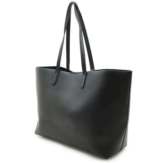 Saint Laurent Shopper Tote Leather, BLACK, LEATHER, Tote bag