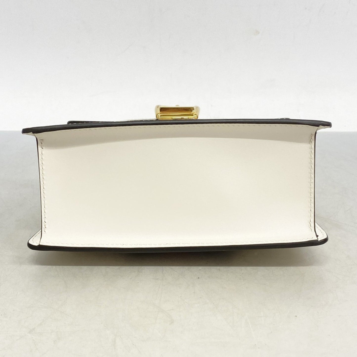 Gucci Sylvie, White, Leather, handbag