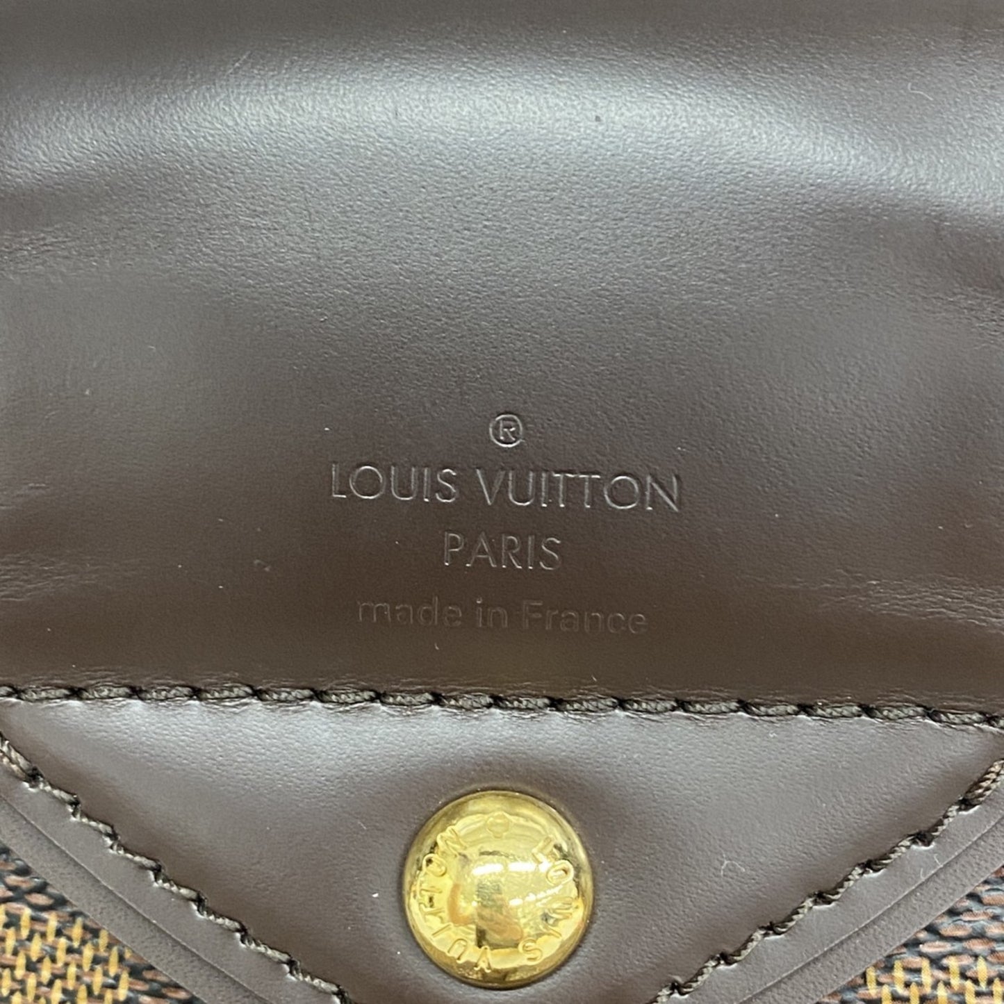 Louis Vuitton Sistina, Brown, Canvas, handbag