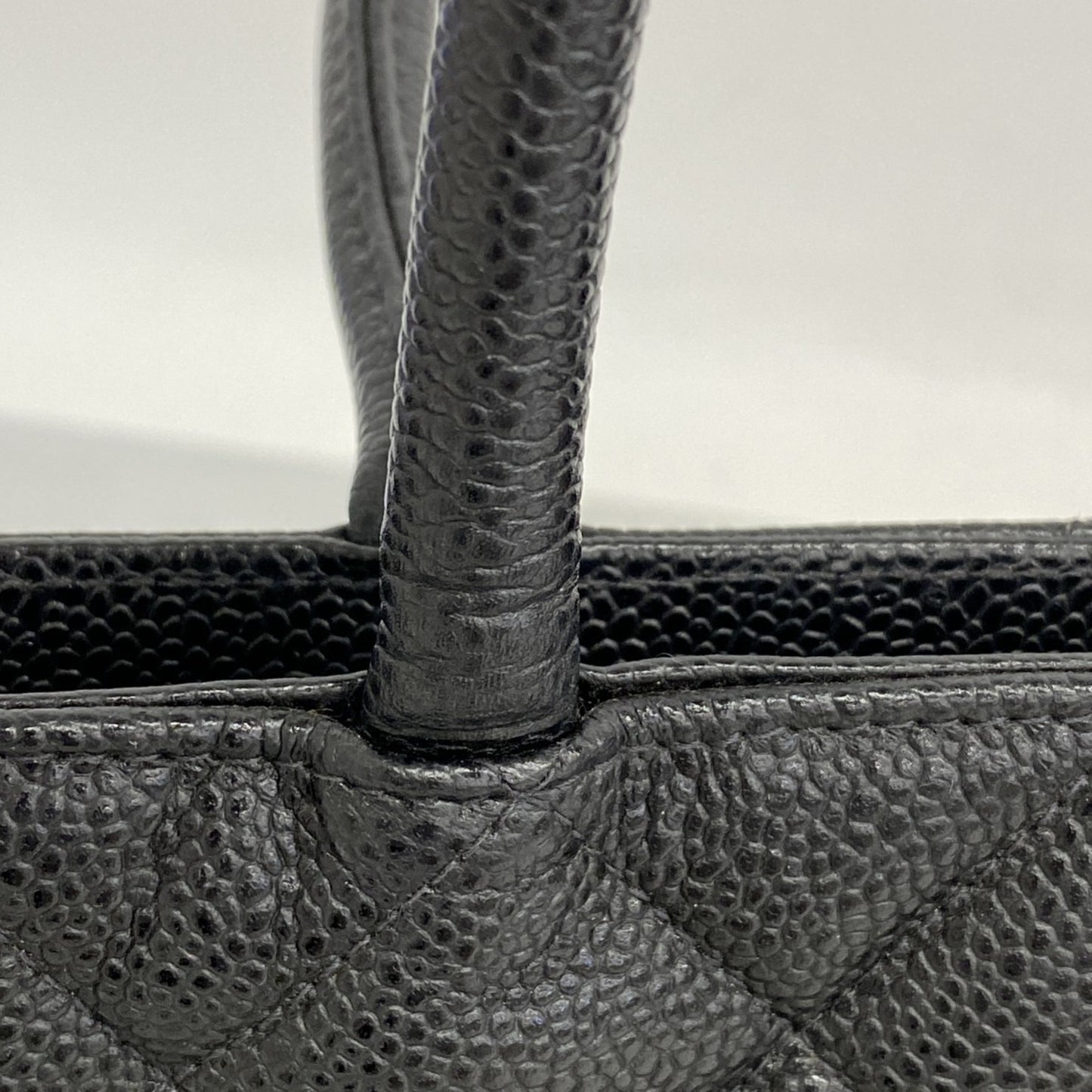 Chanel Coco Mark, Black, Leather, tote