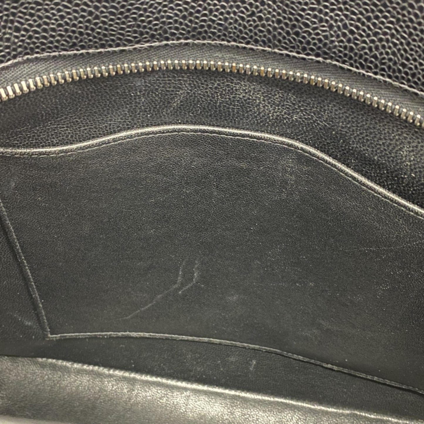 Chanel Coco Mark, Black, Leather, tote