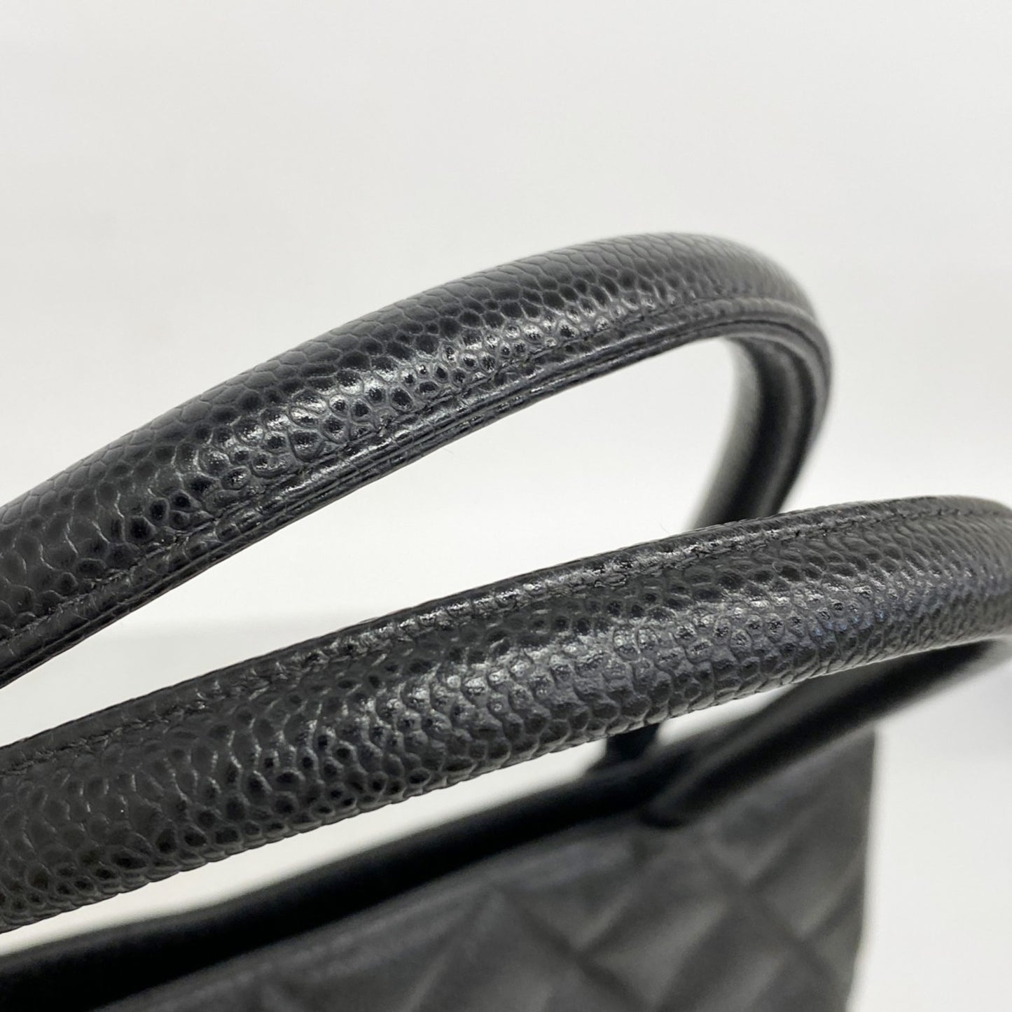 Chanel Coco Mark, Black, Leather, tote