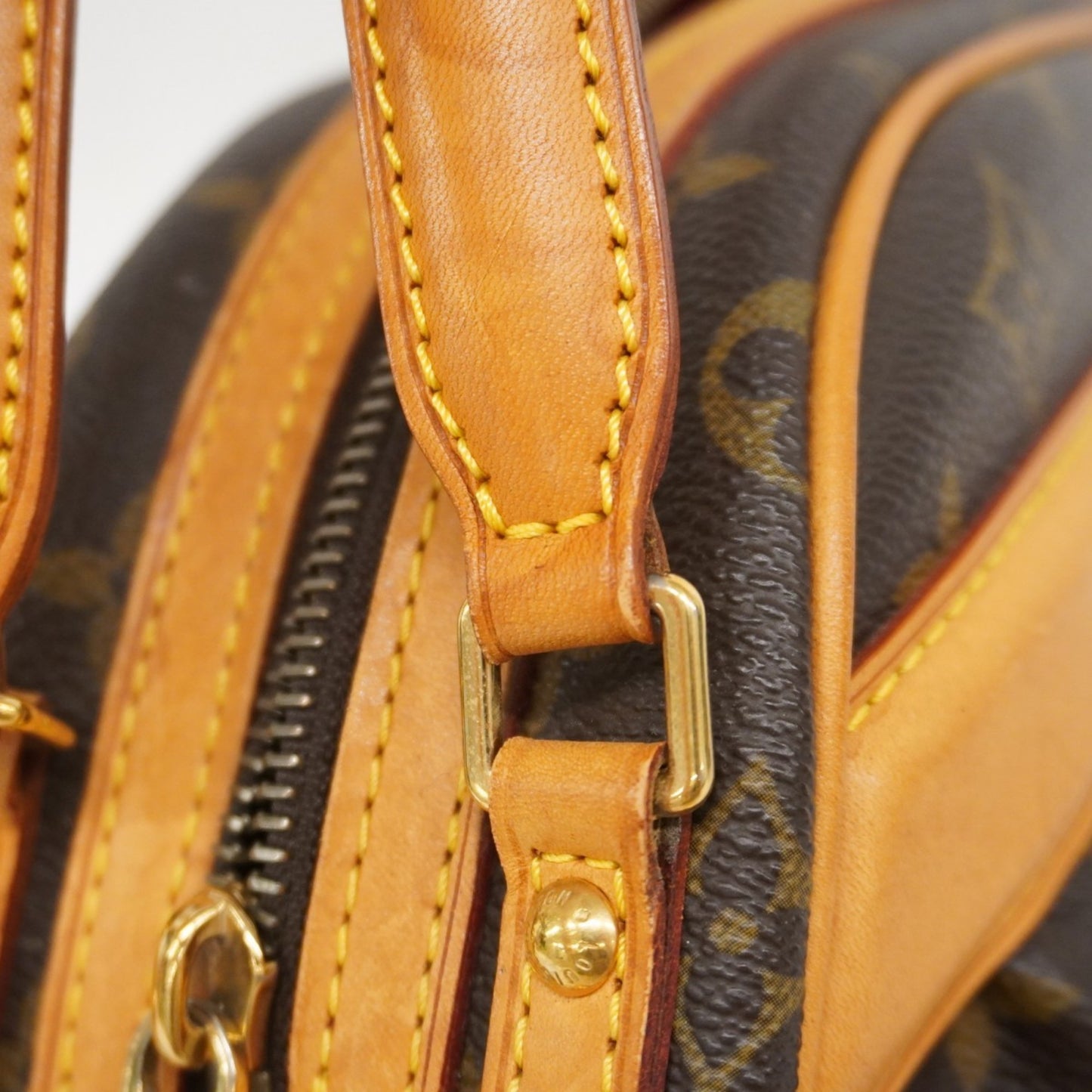 Louis Vuitton Clara, Brown, Canvas, handbag