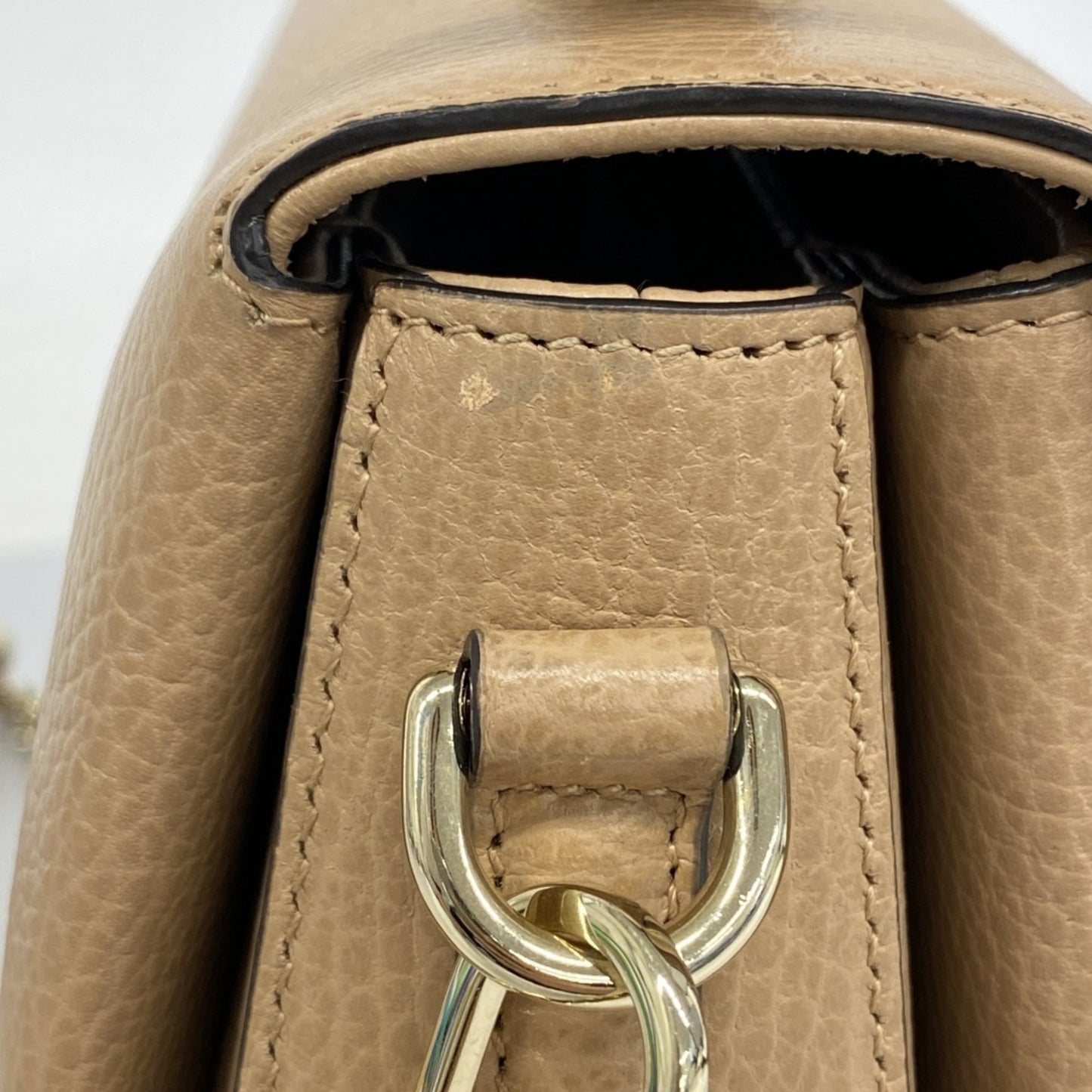 Gucci Interlocking G, Brown, Leather, handbag
