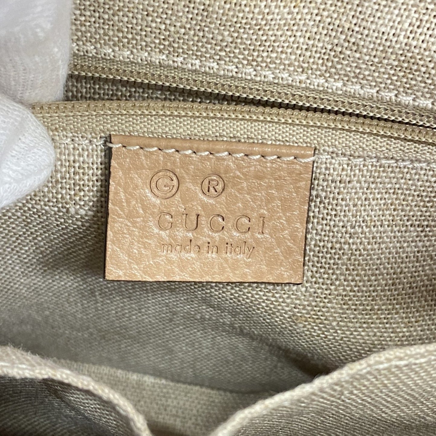 Gucci Interlocking G, Brown, Leather, handbag