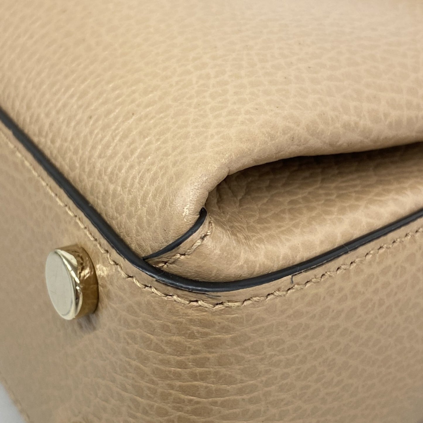 Gucci Interlocking G, Brown, Leather, handbag